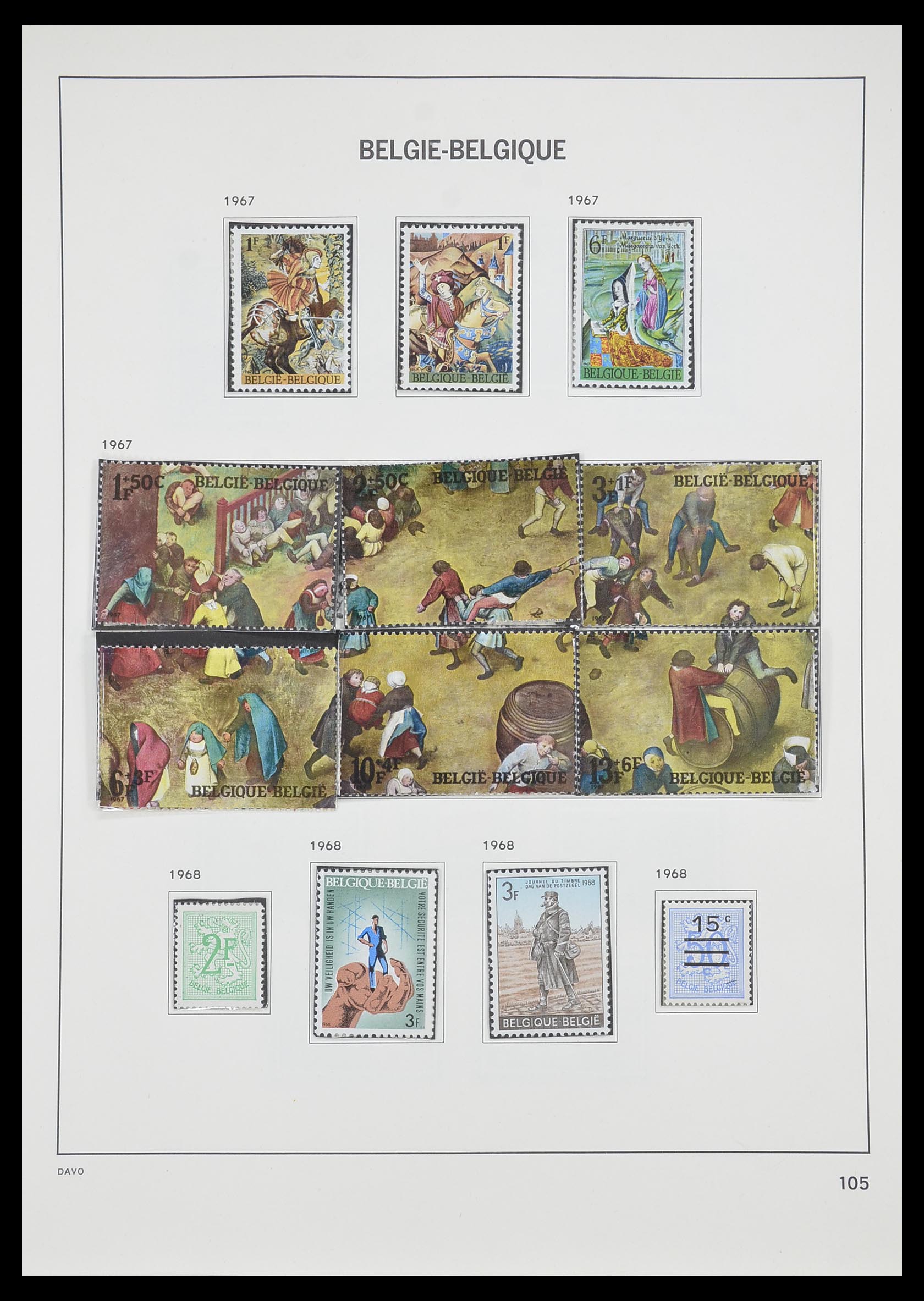 33899 010 - Postzegelverzameling 33899 België postfris 1965-2004.