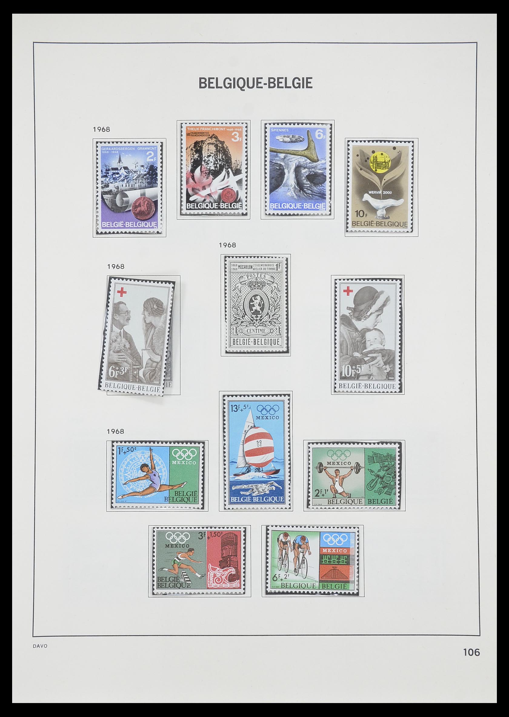33899 011 - Postzegelverzameling 33899 België postfris 1965-2004.
