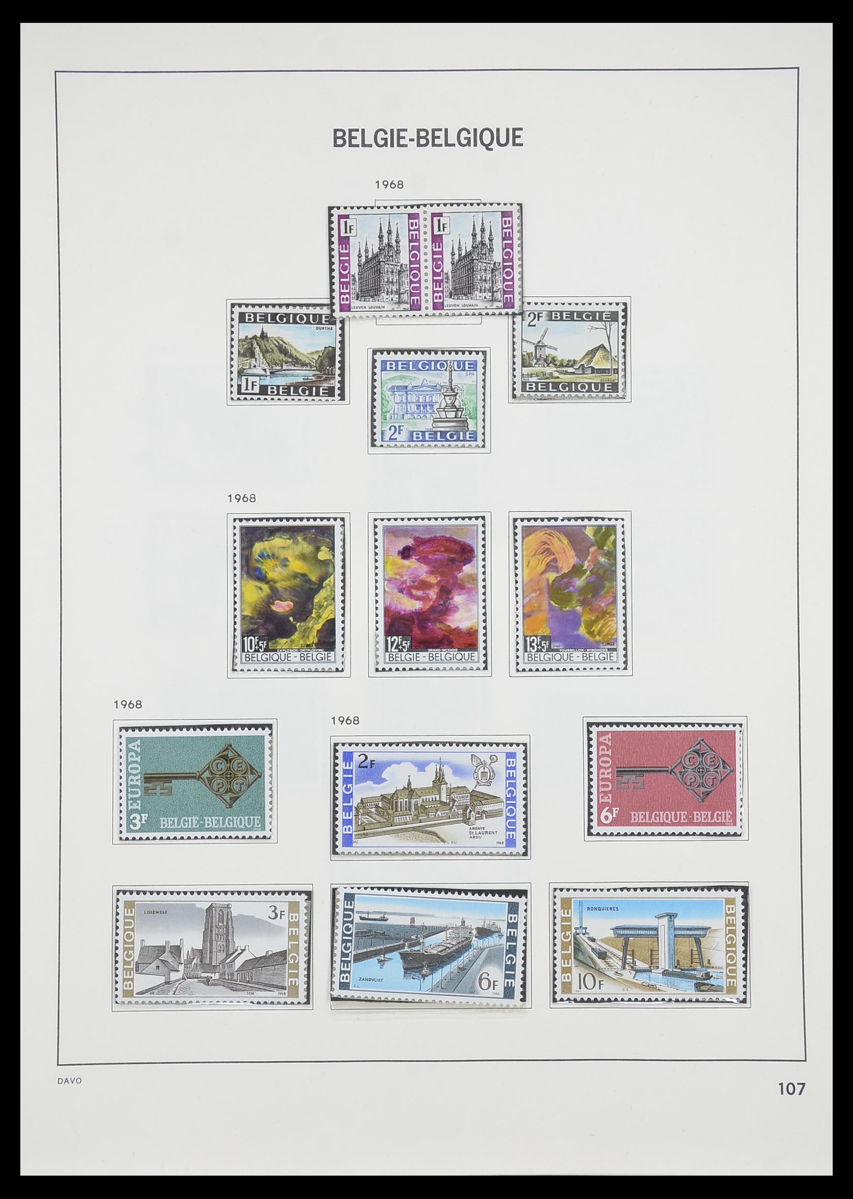 33899 012 - Postzegelverzameling 33899 België postfris 1965-2004.
