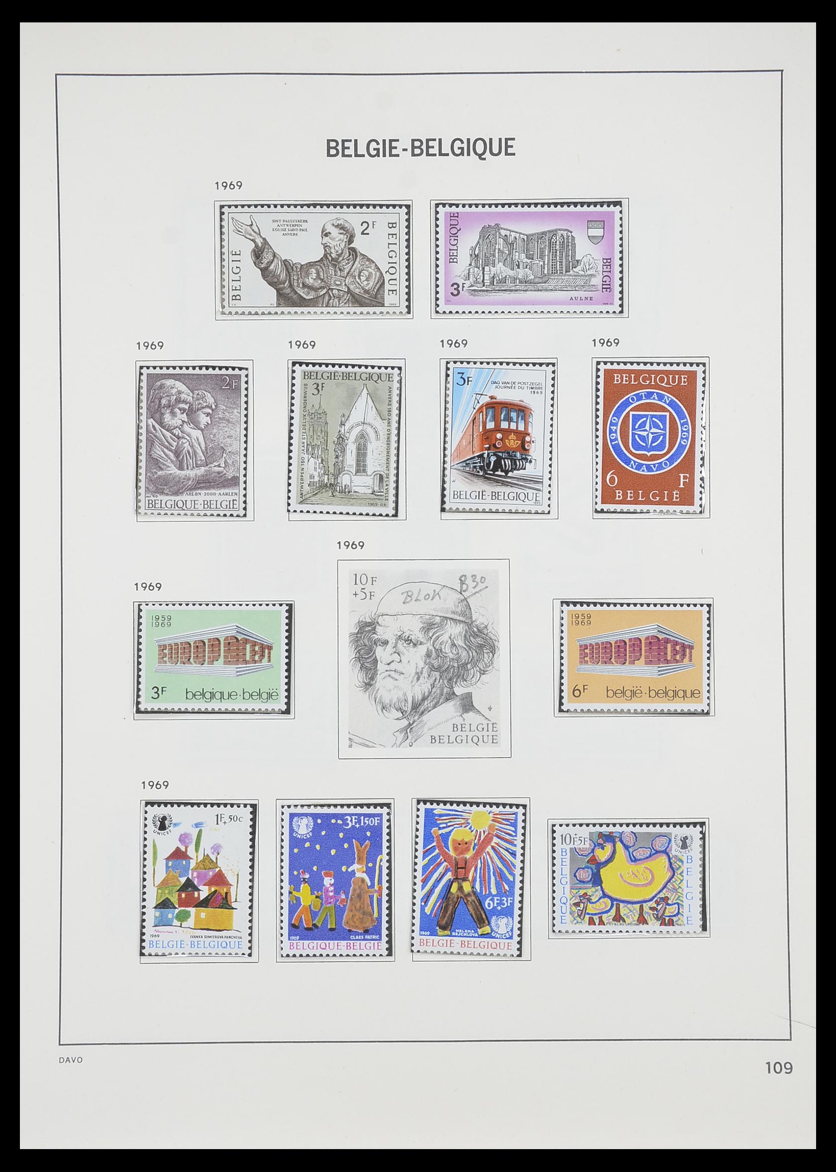 33899 014 - Postzegelverzameling 33899 België postfris 1965-2004.