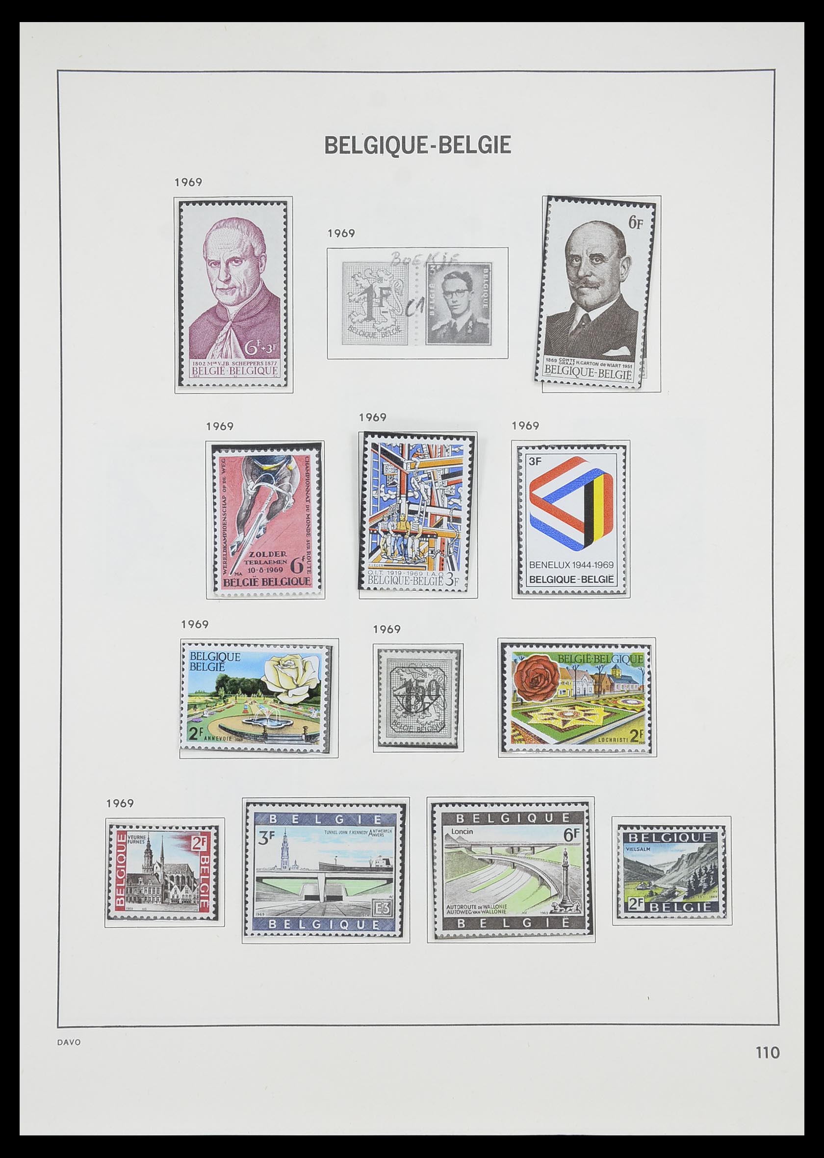 33899 015 - Postzegelverzameling 33899 België postfris 1965-2004.