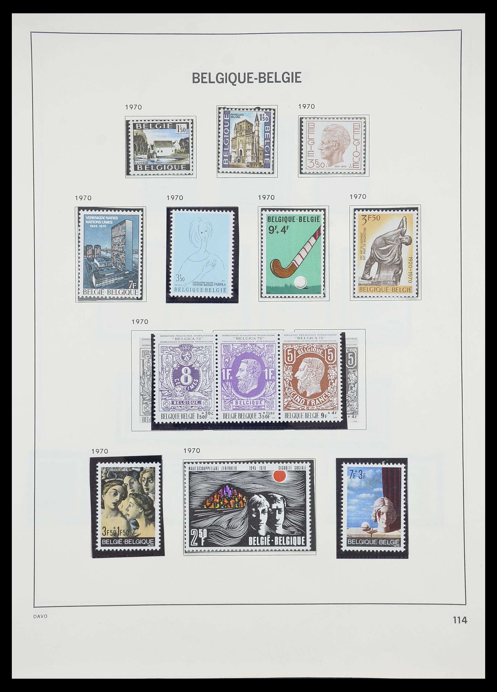 33899 019 - Stamp collection 33899 Belgium MNH 1965-2004.