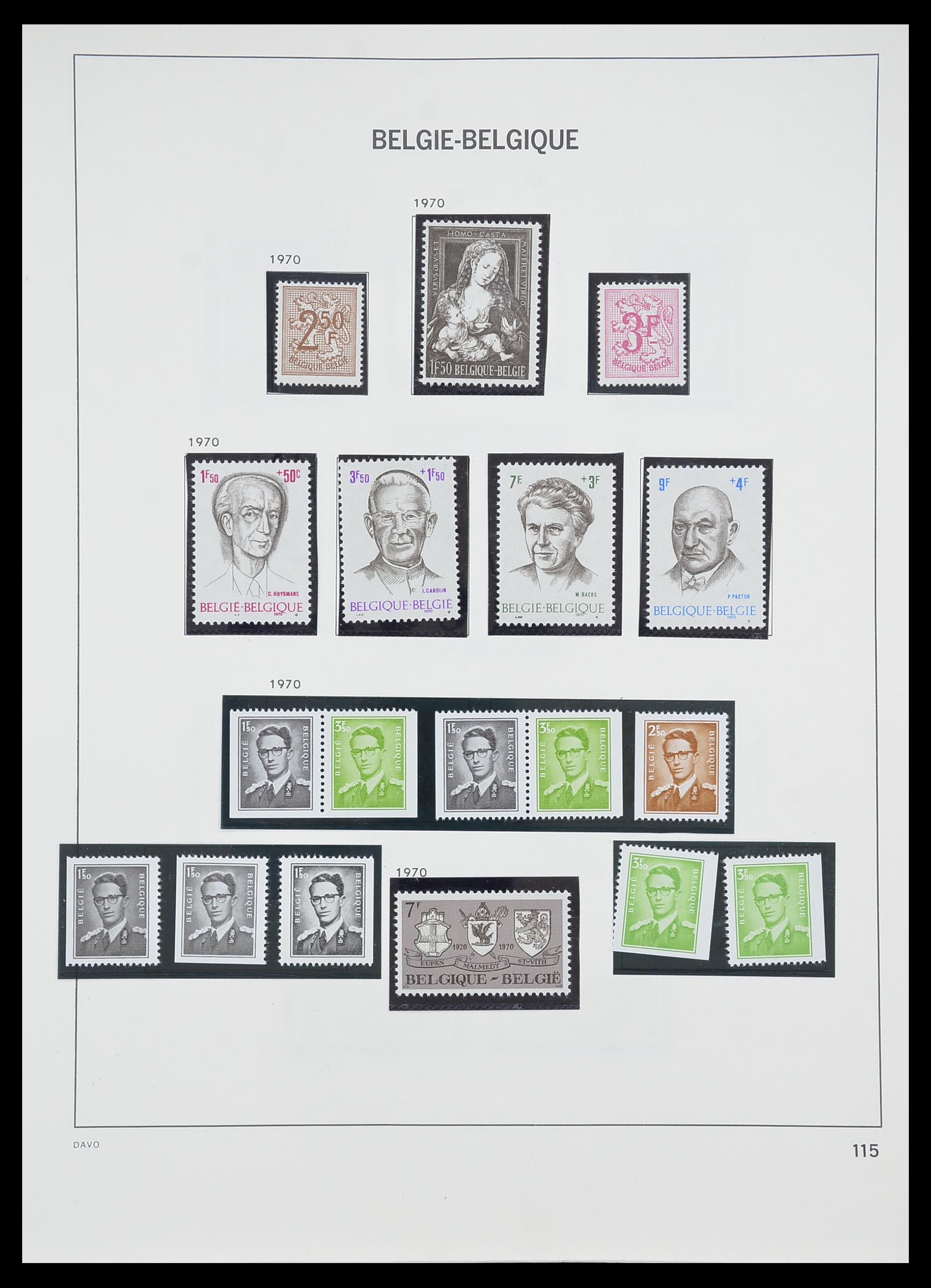 33899 020 - Stamp collection 33899 Belgium MNH 1965-2004.