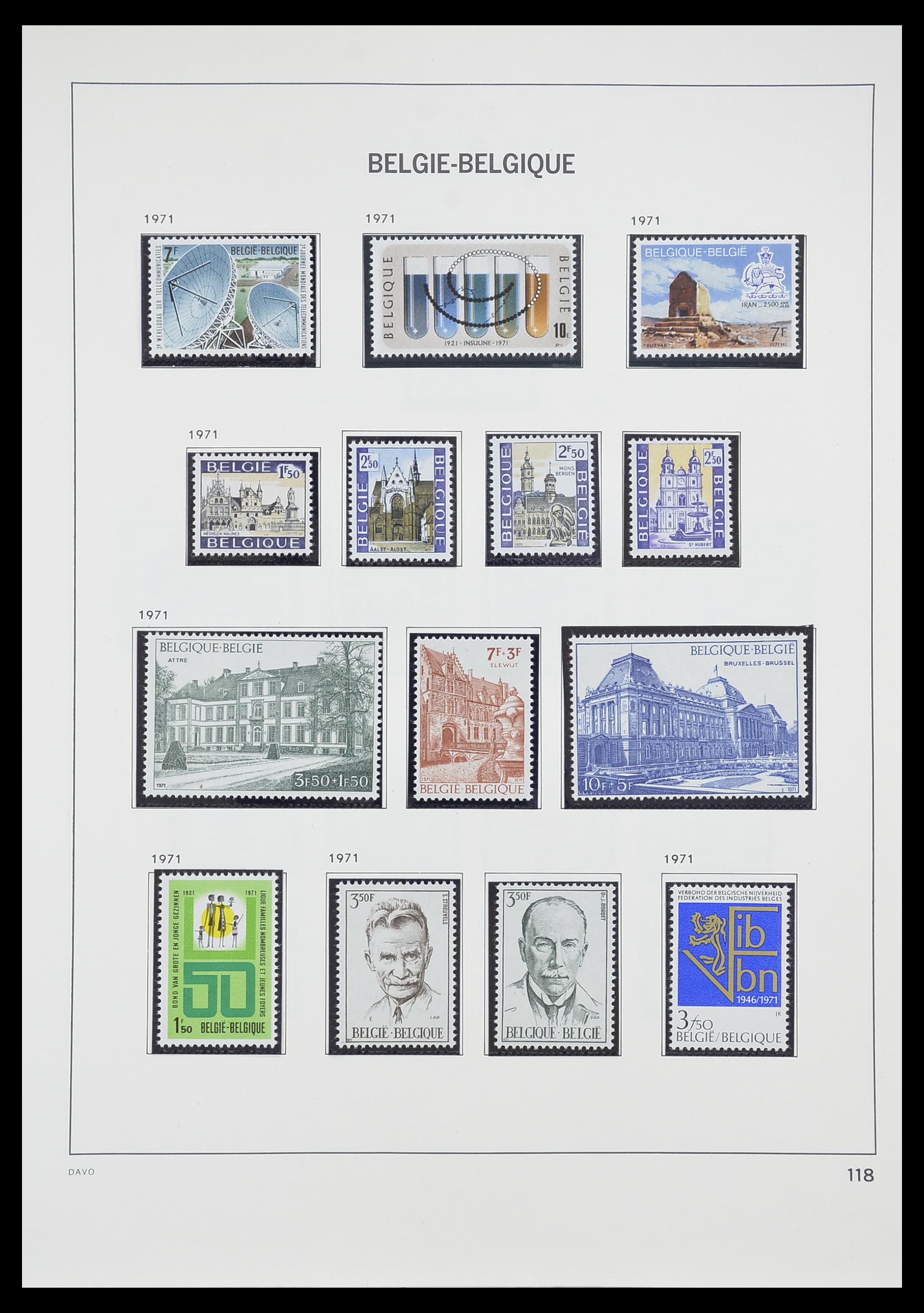 33899 023 - Postzegelverzameling 33899 België postfris 1965-2004.