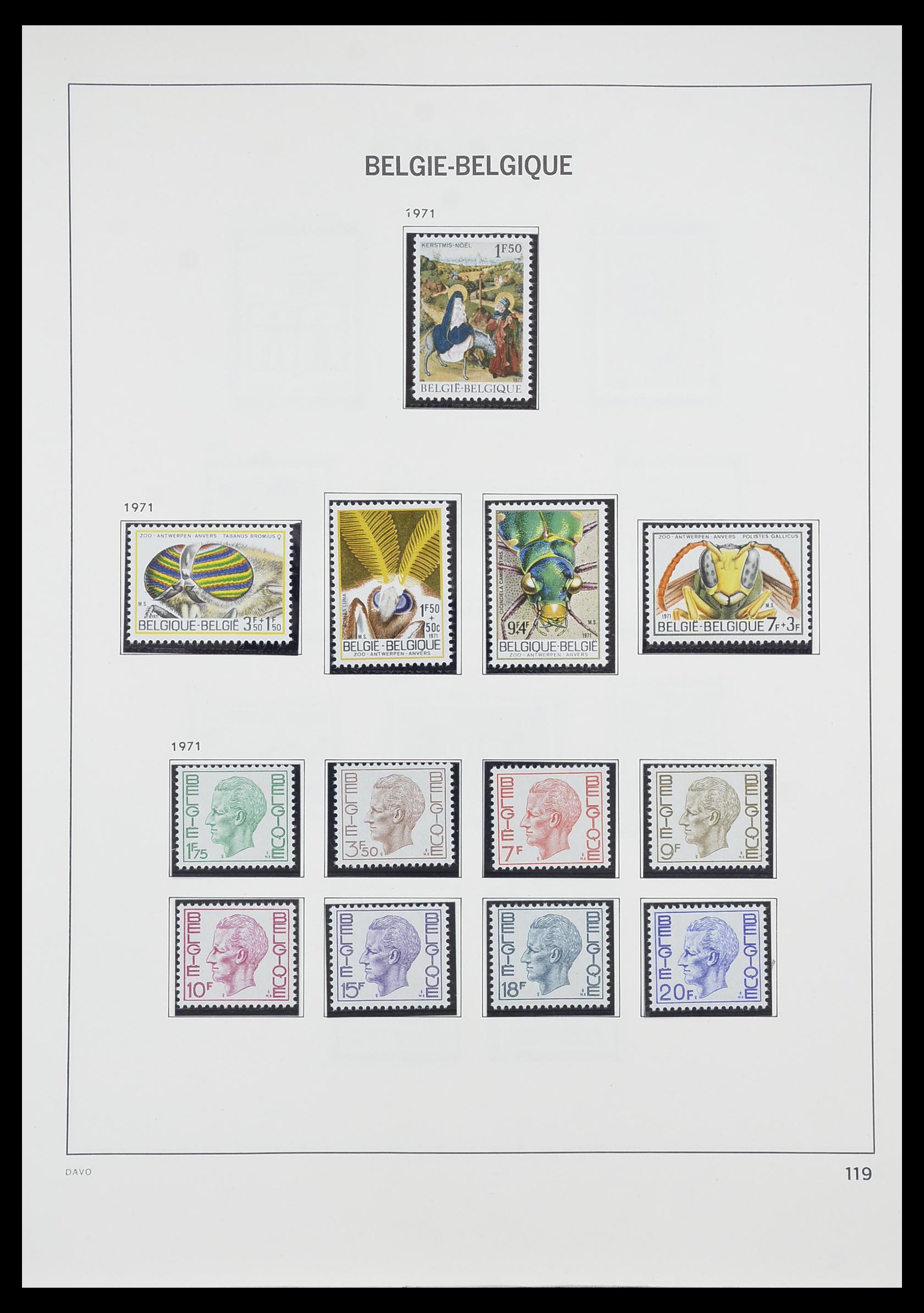 33899 024 - Postzegelverzameling 33899 België postfris 1965-2004.