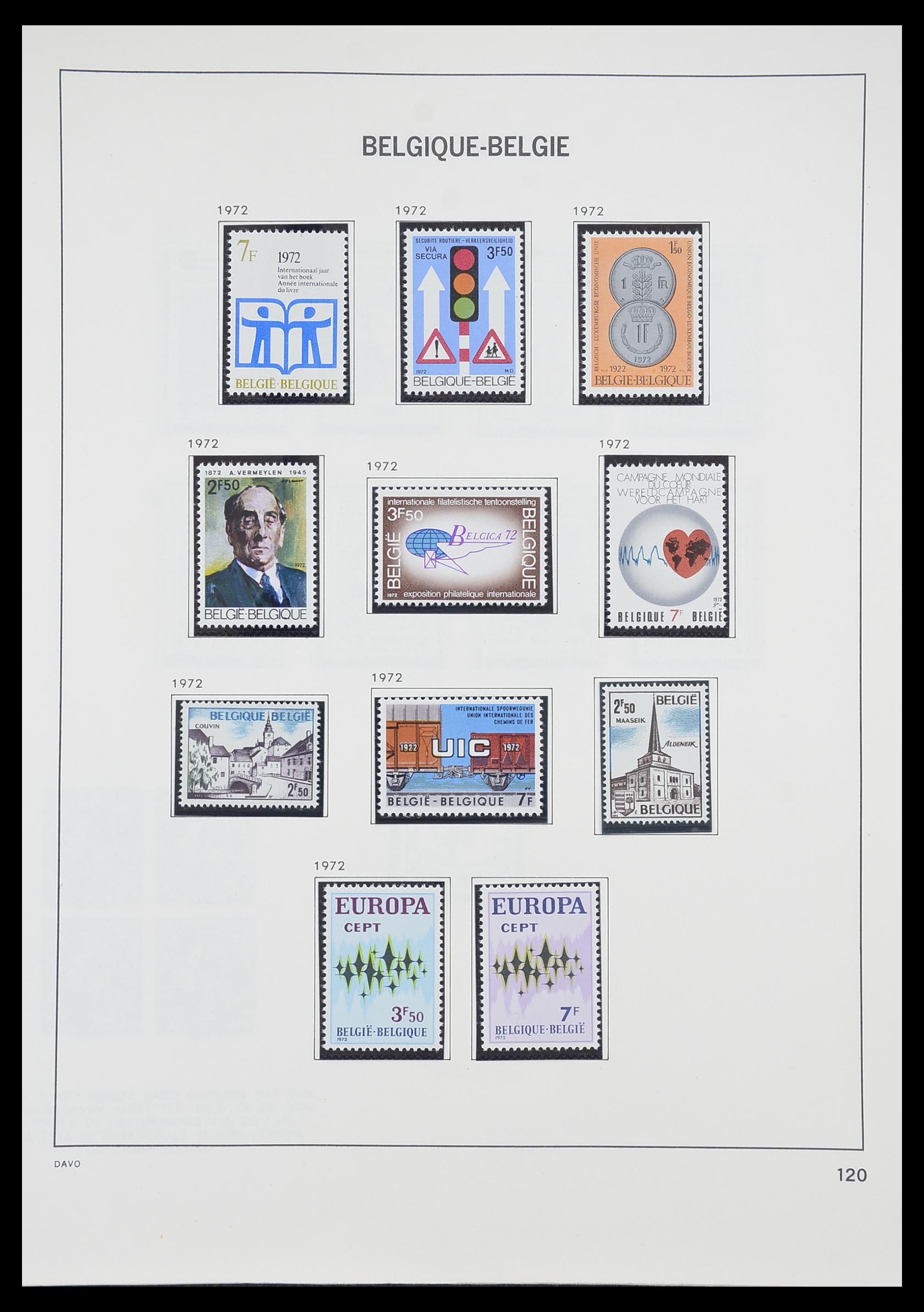 33899 025 - Postzegelverzameling 33899 België postfris 1965-2004.
