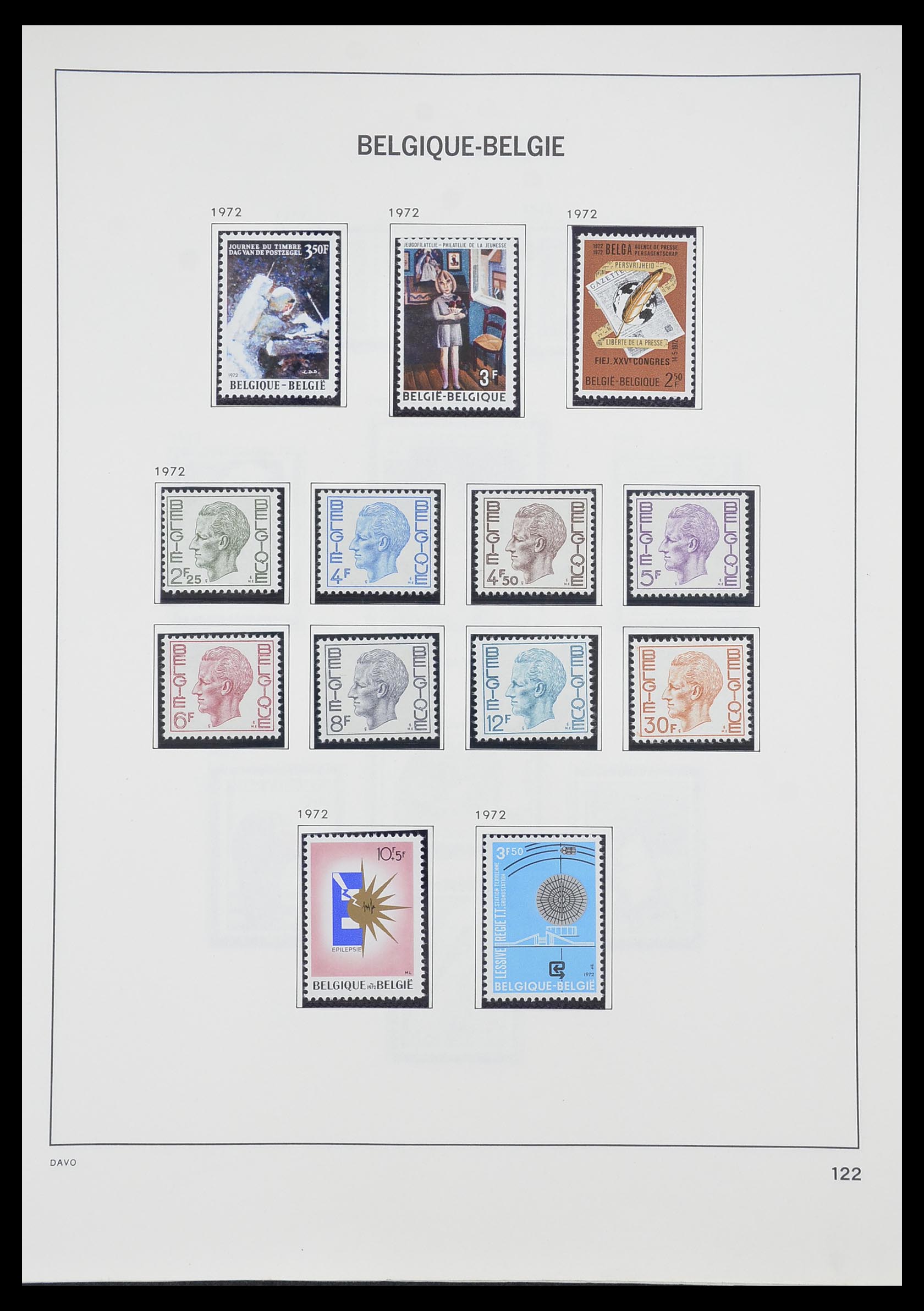 33899 027 - Postzegelverzameling 33899 België postfris 1965-2004.