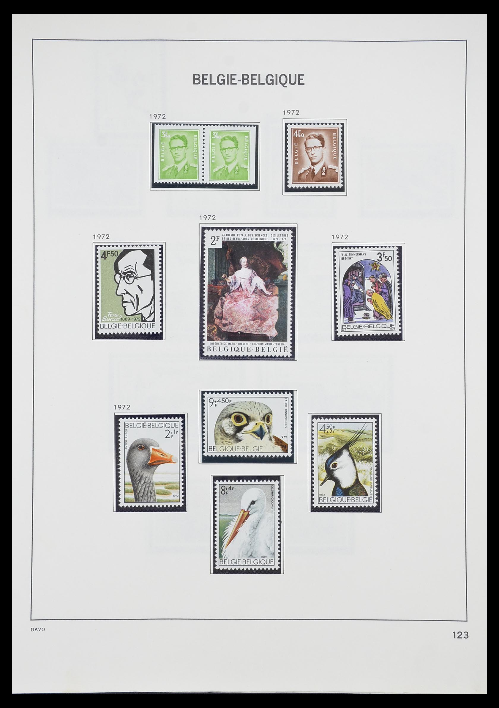 33899 028 - Postzegelverzameling 33899 België postfris 1965-2004.