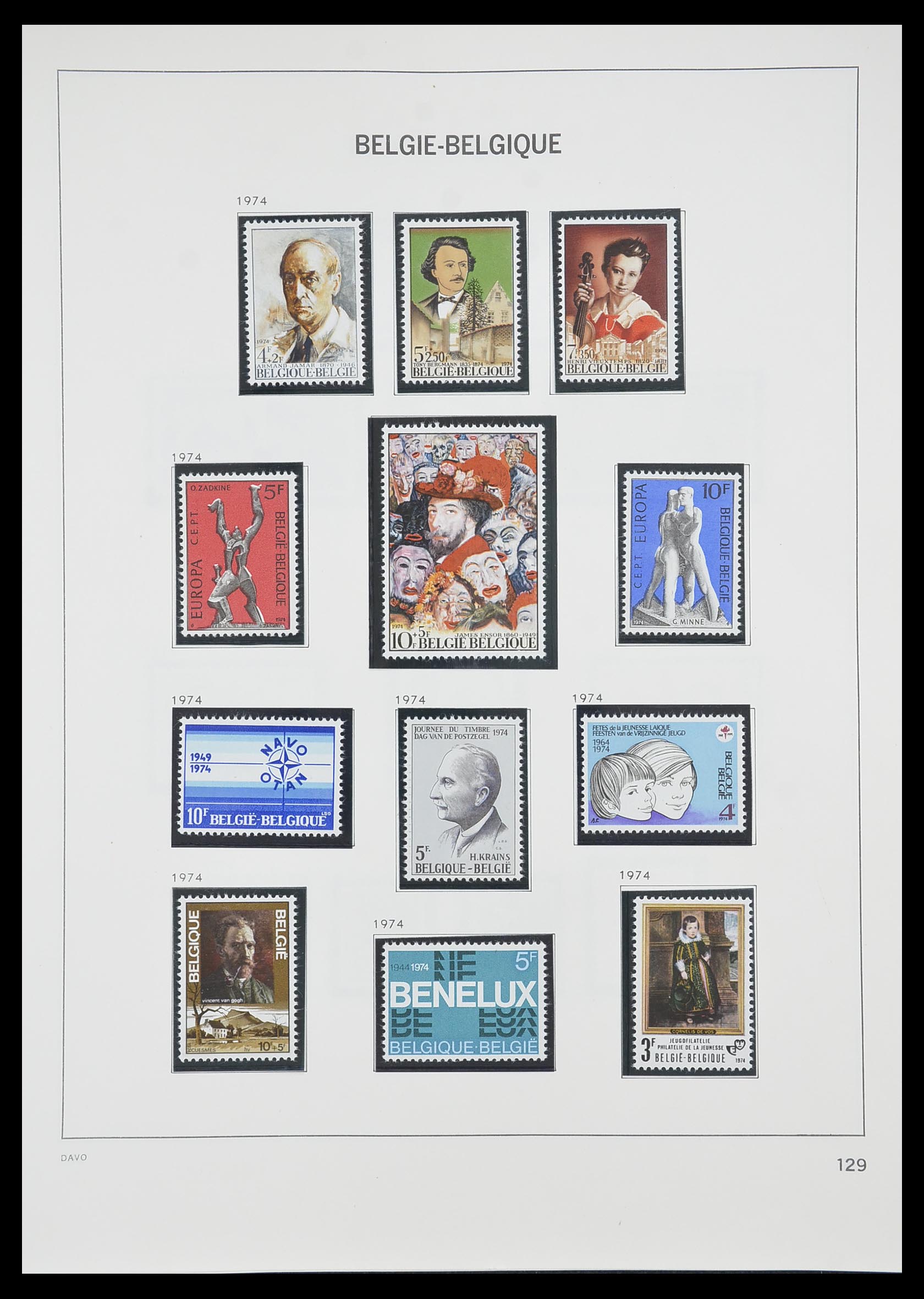 33899 034 - Postzegelverzameling 33899 België postfris 1965-2004.