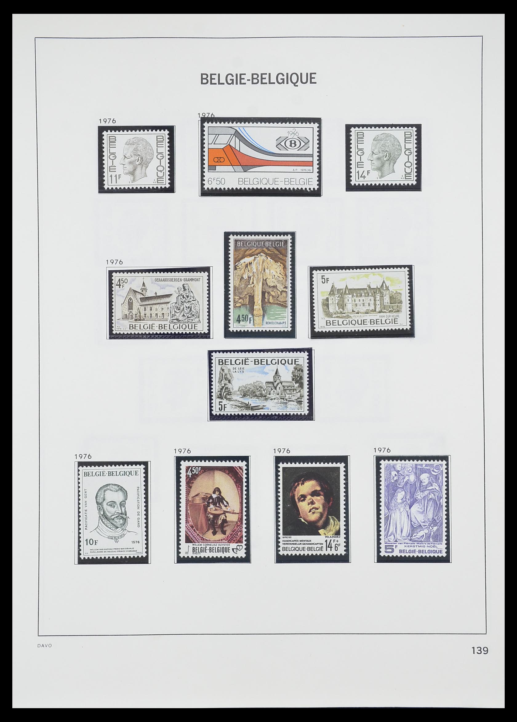 33899 044 - Postzegelverzameling 33899 België postfris 1965-2004.