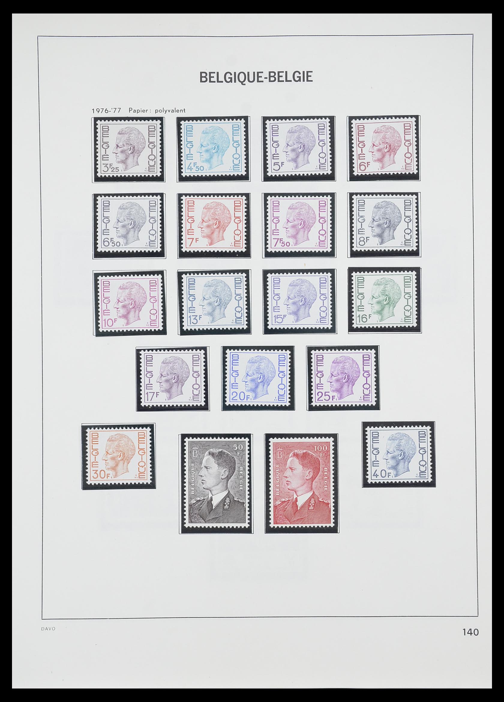 33899 045 - Postzegelverzameling 33899 België postfris 1965-2004.