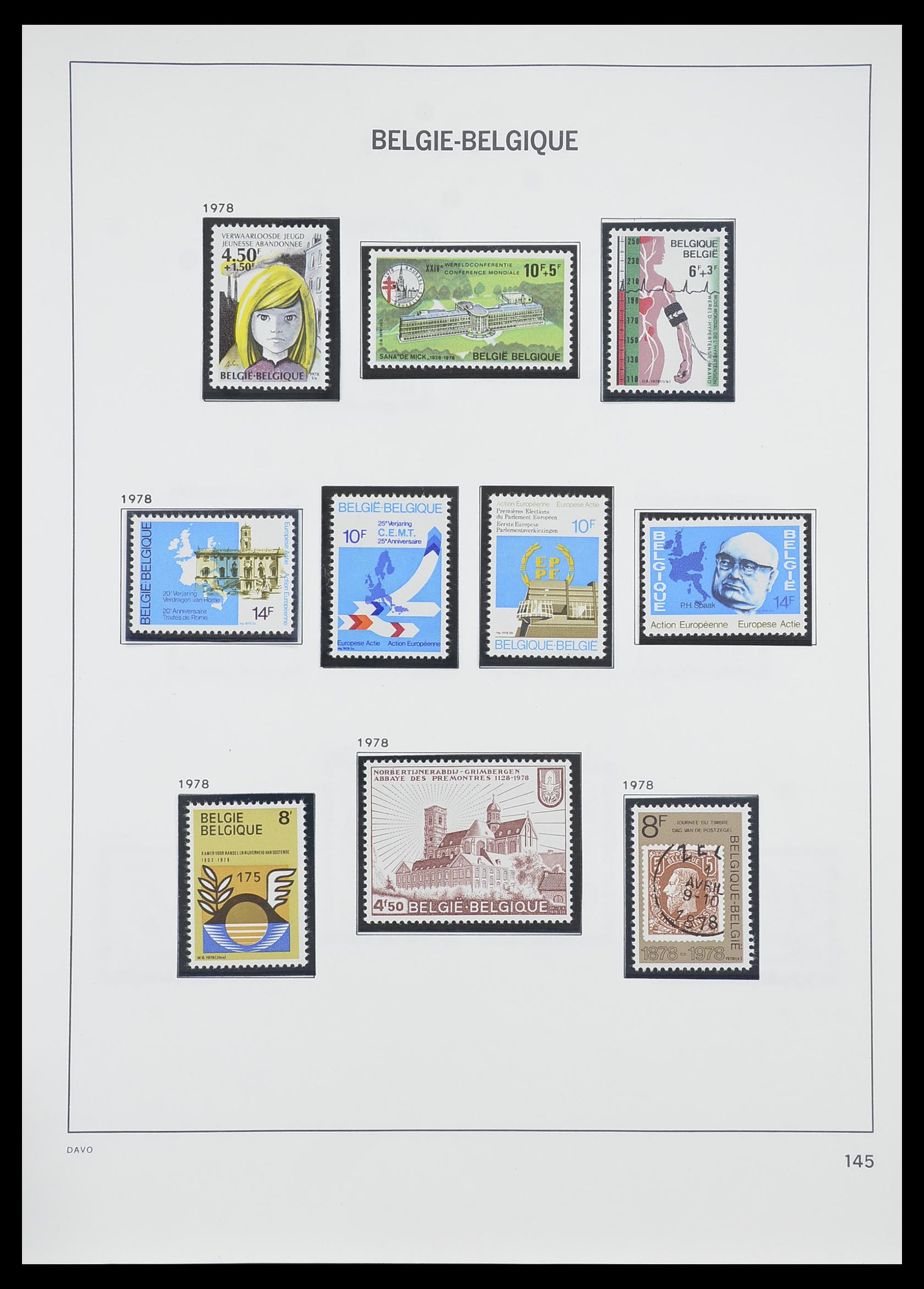 33899 050 - Postzegelverzameling 33899 België postfris 1965-2004.