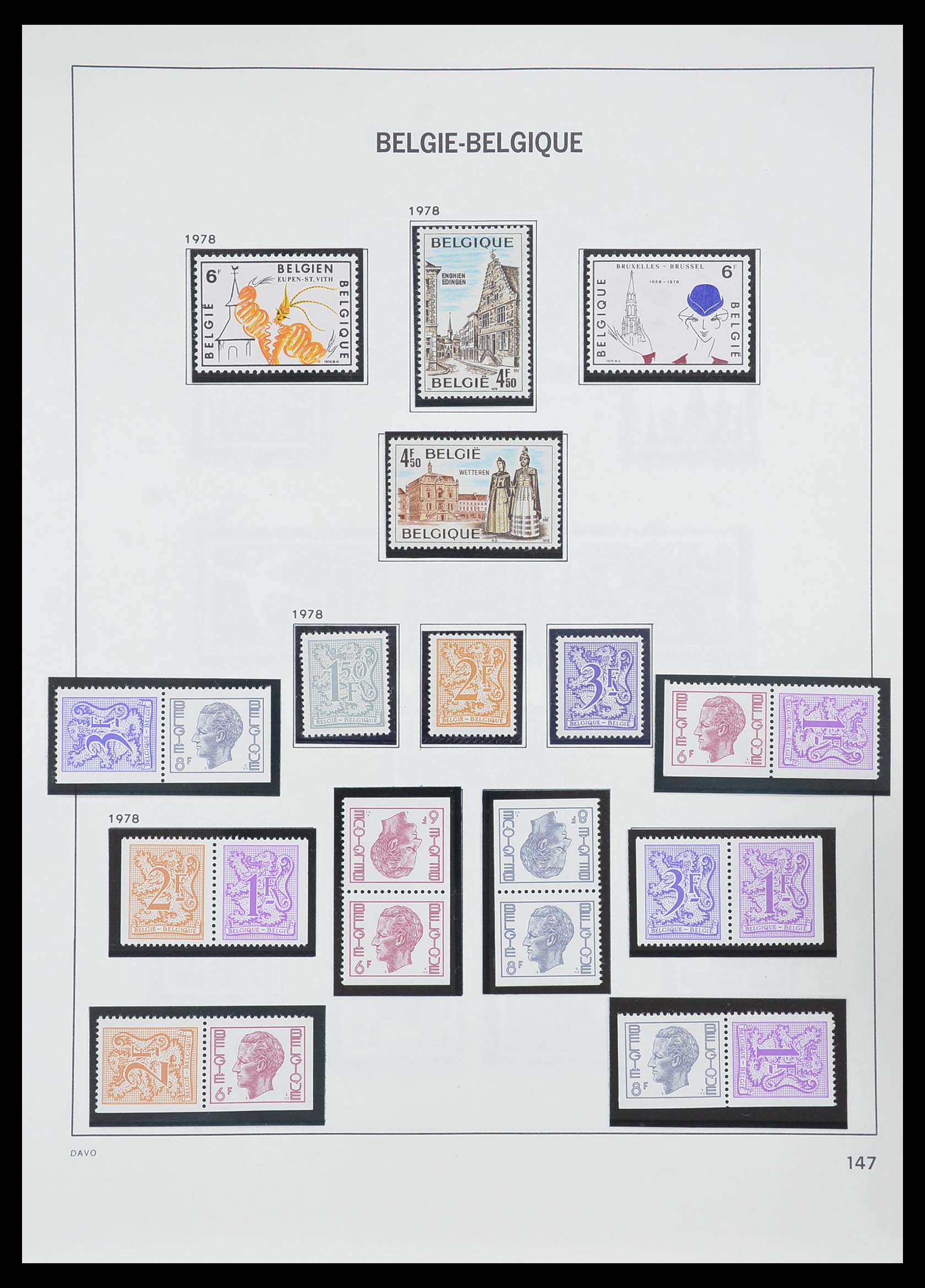 33899 052 - Postzegelverzameling 33899 België postfris 1965-2004.