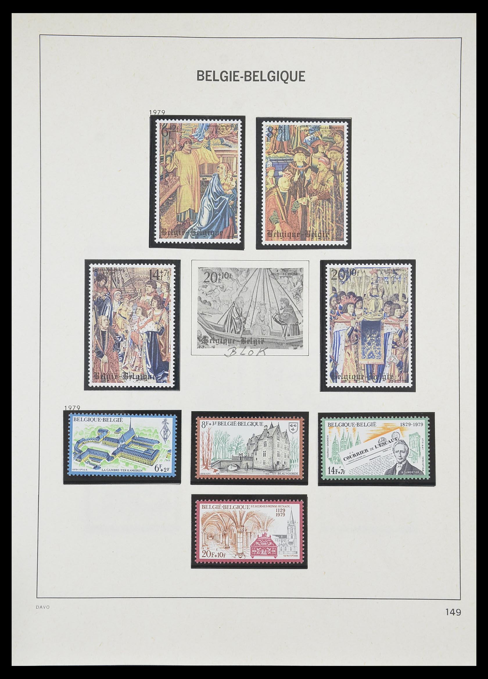 33899 054 - Postzegelverzameling 33899 België postfris 1965-2004.