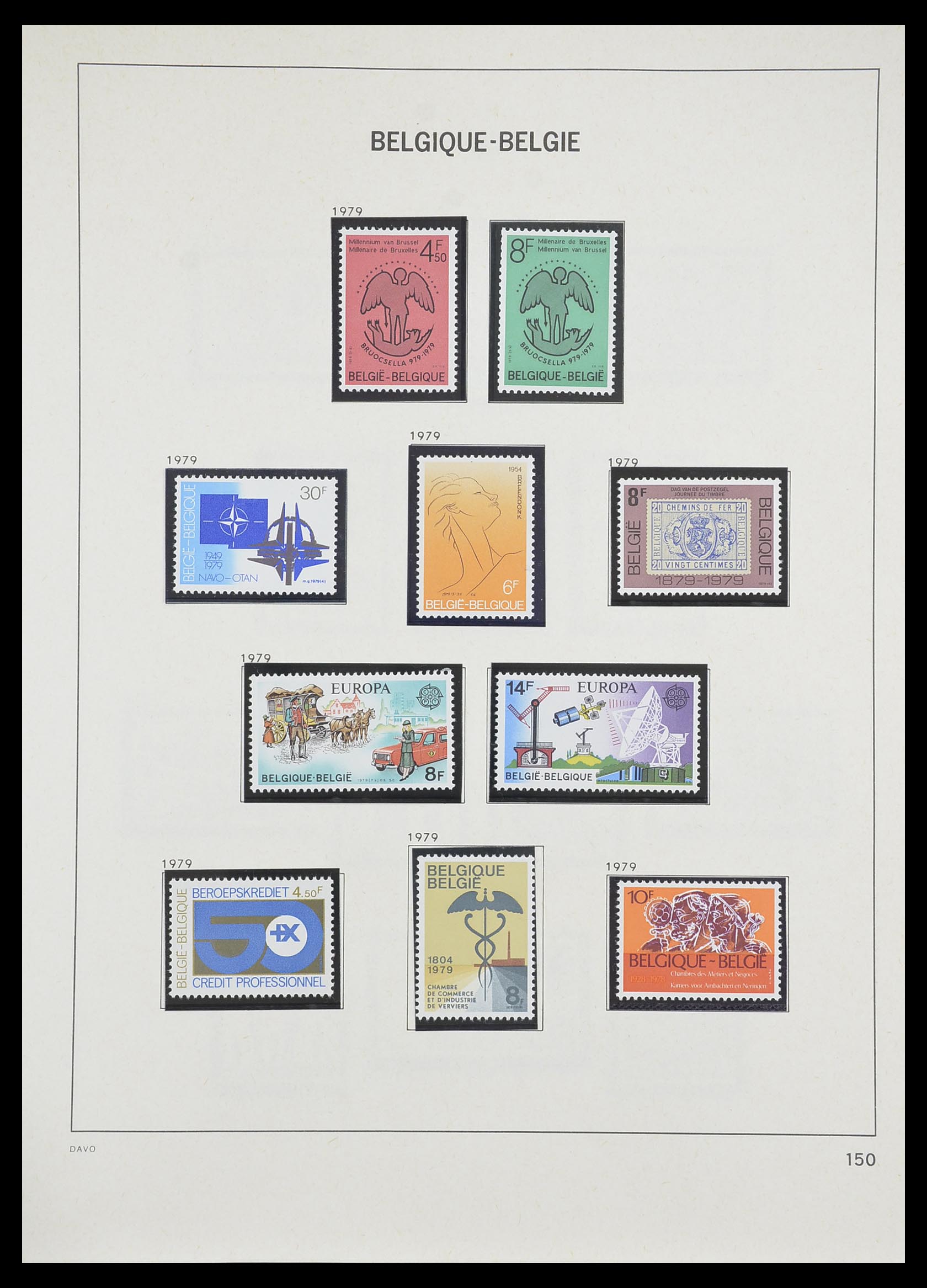 33899 055 - Postzegelverzameling 33899 België postfris 1965-2004.