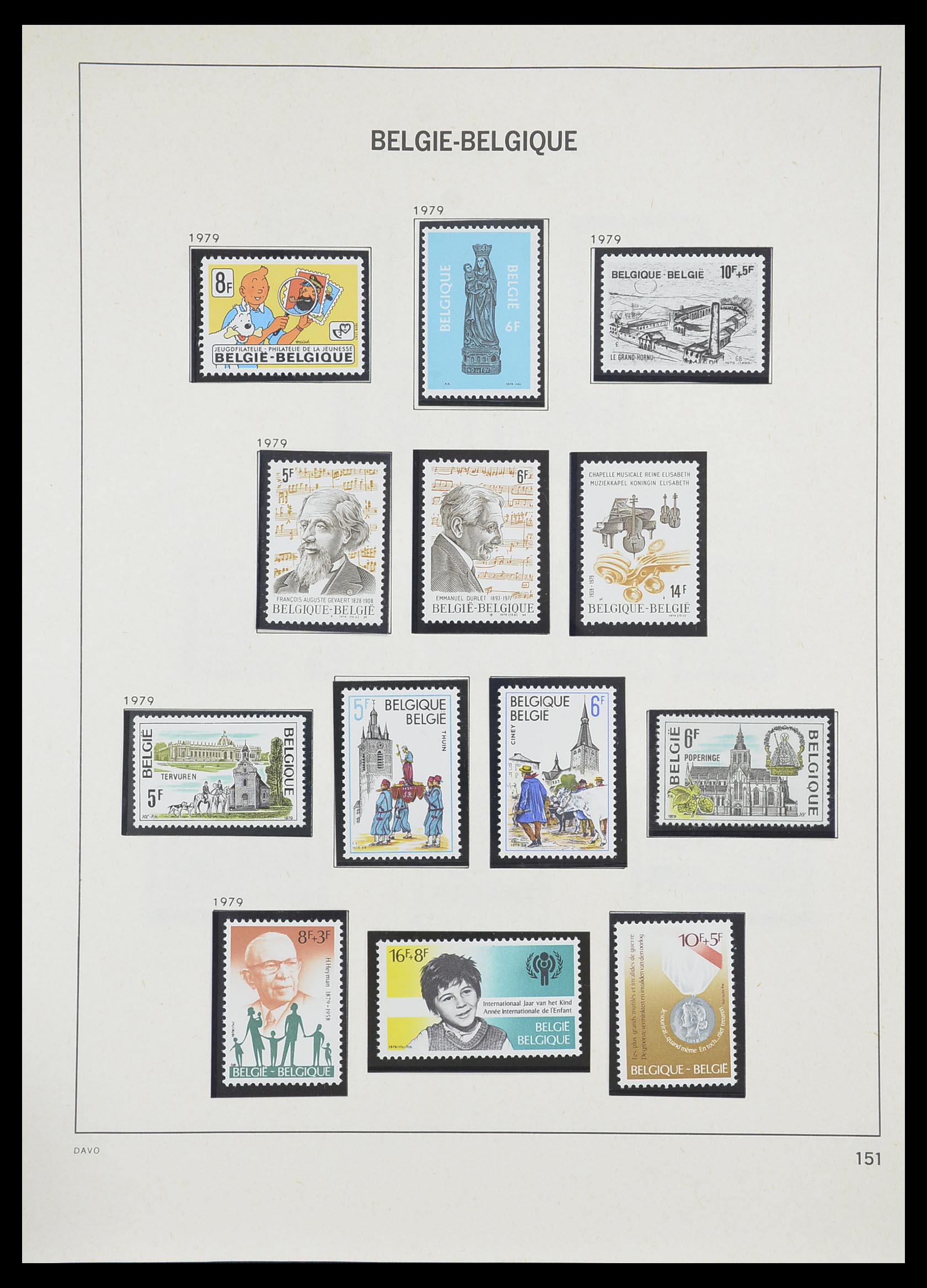 33899 056 - Postzegelverzameling 33899 België postfris 1965-2004.