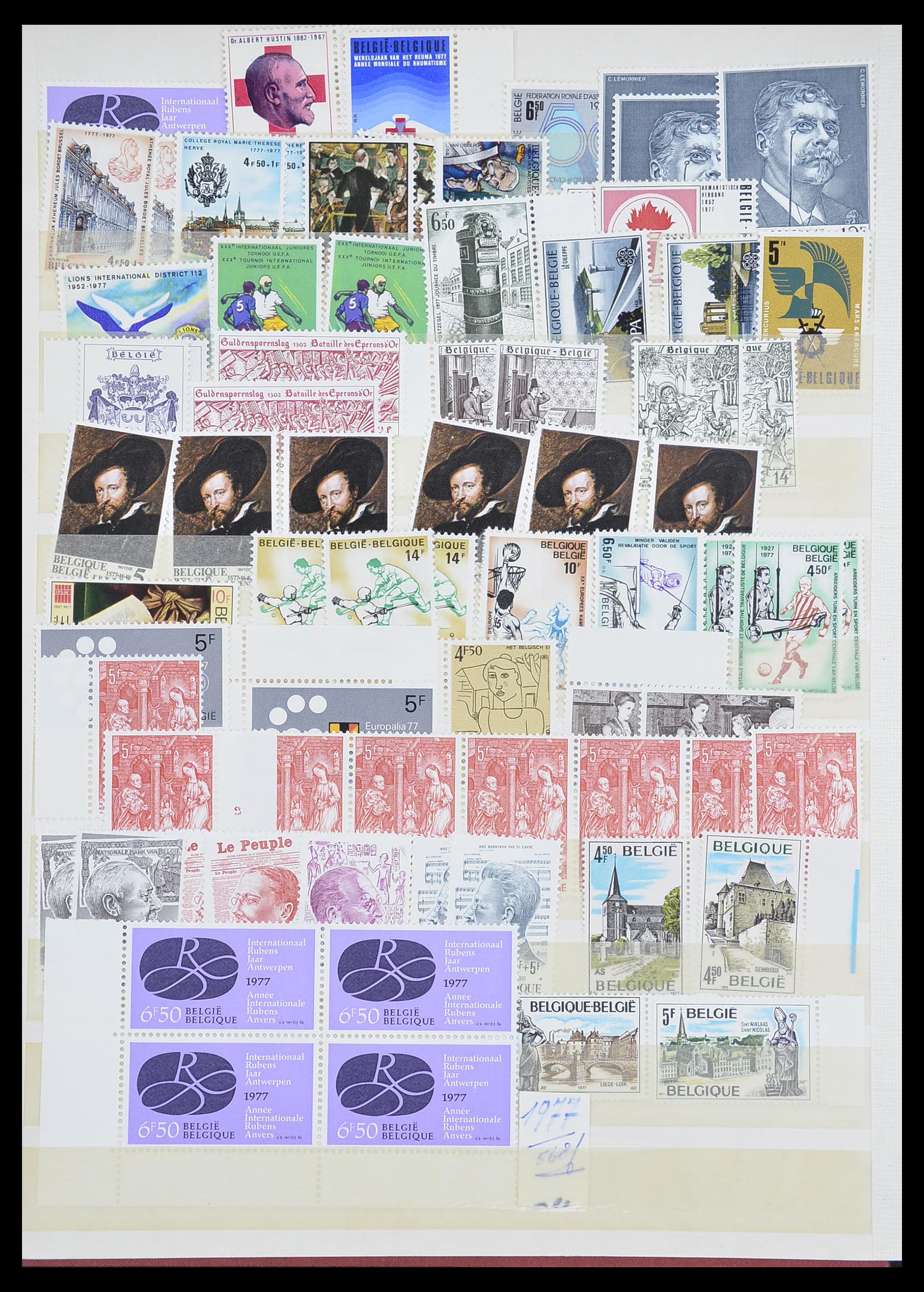 33899 081 - Postzegelverzameling 33899 België postfris 1965-2004.