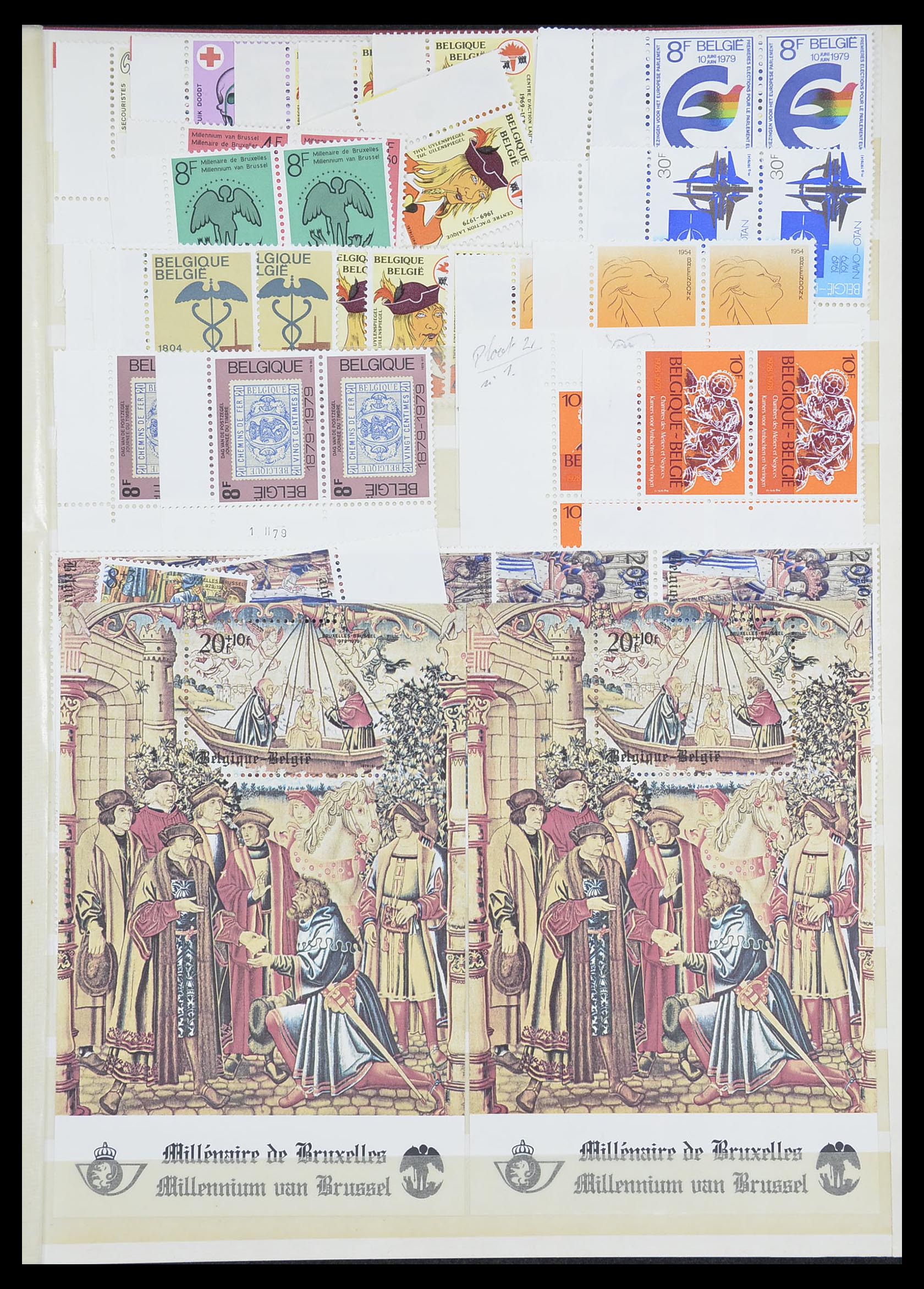 33899 084 - Postzegelverzameling 33899 België postfris 1965-2004.