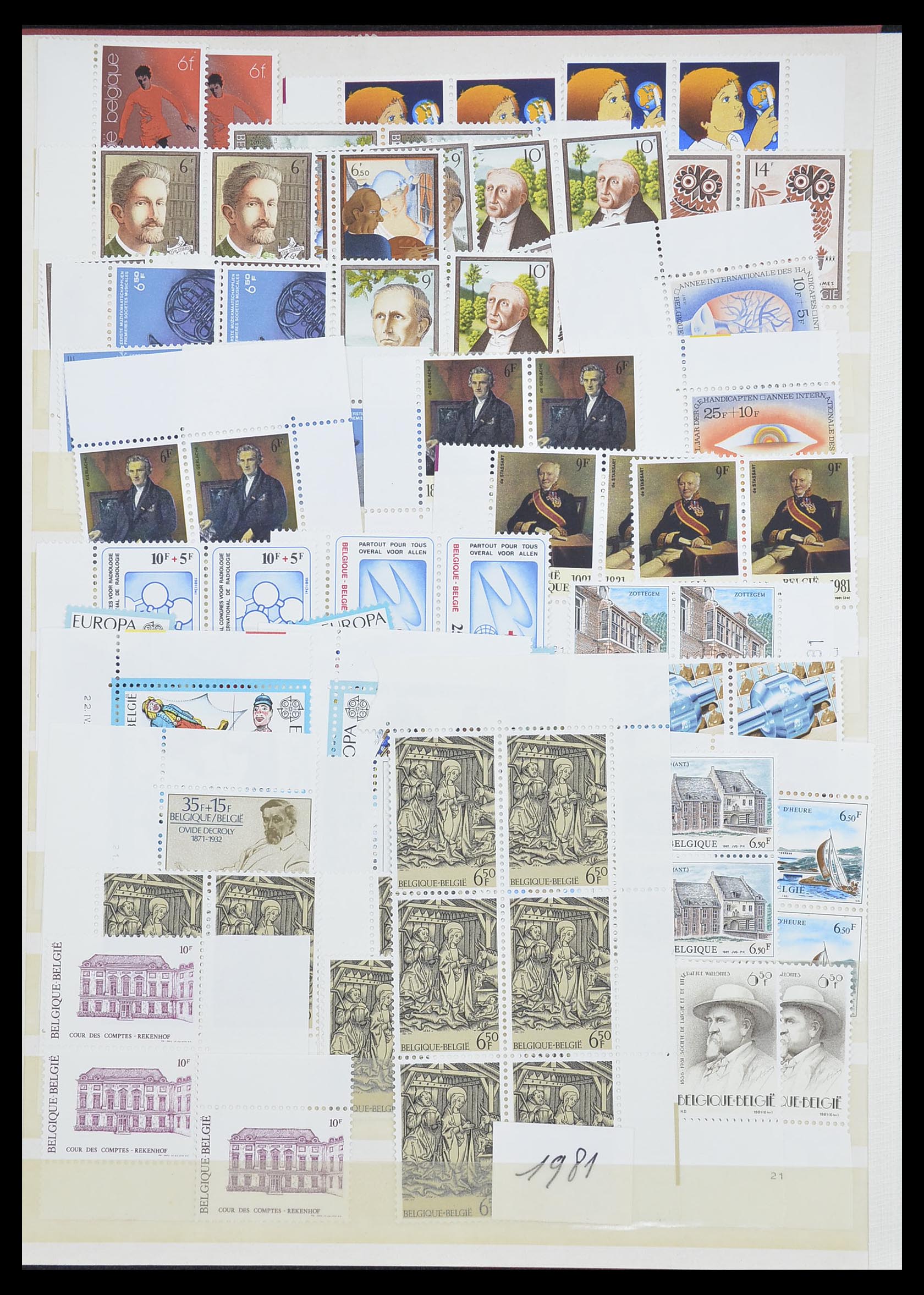 33899 087 - Postzegelverzameling 33899 België postfris 1965-2004.