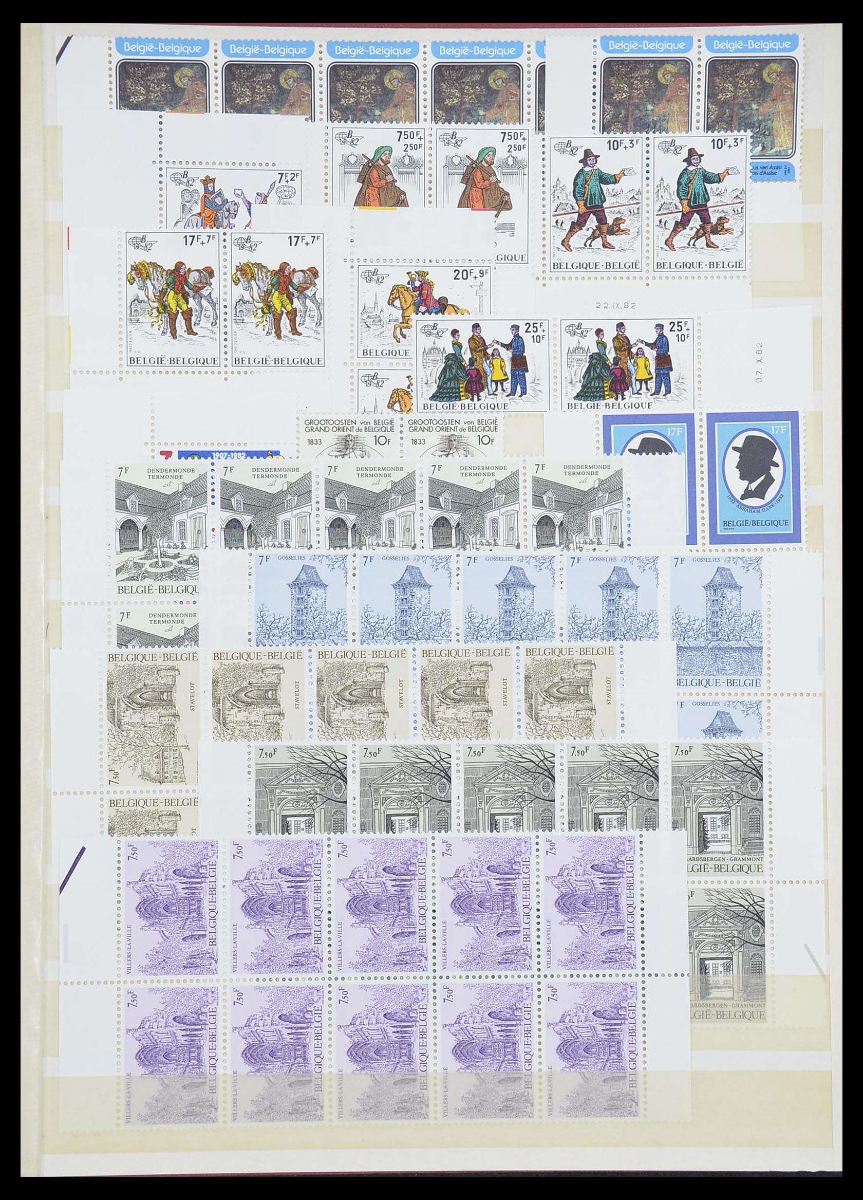 33899 090 - Postzegelverzameling 33899 België postfris 1965-2004.