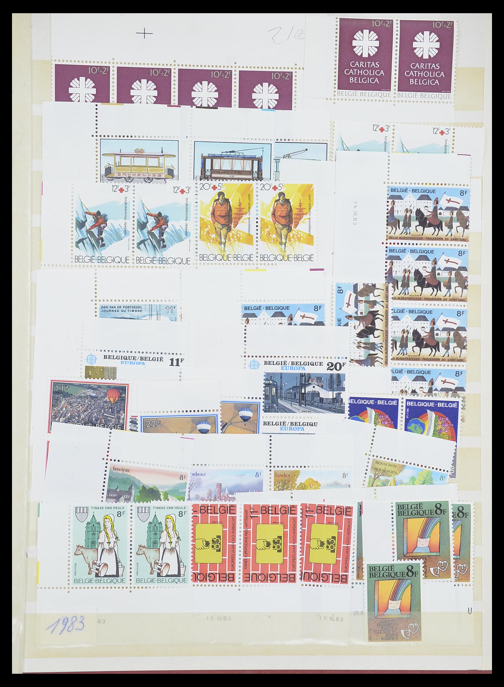 33899 092 - Postzegelverzameling 33899 België postfris 1965-2004.