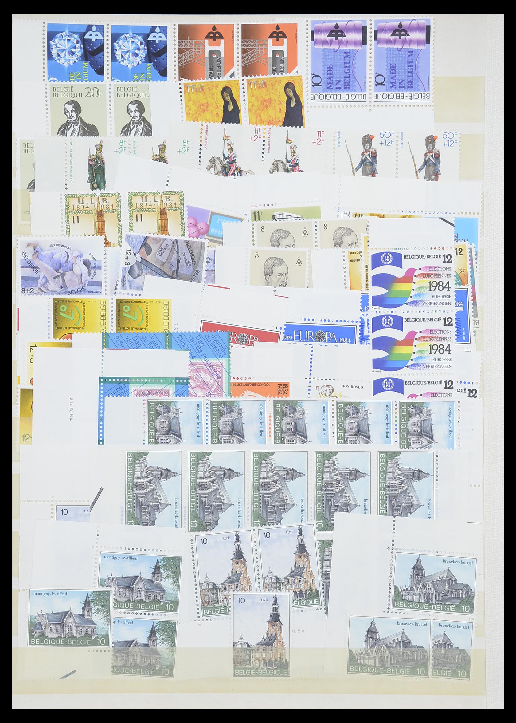 33899 093 - Postzegelverzameling 33899 België postfris 1965-2004.