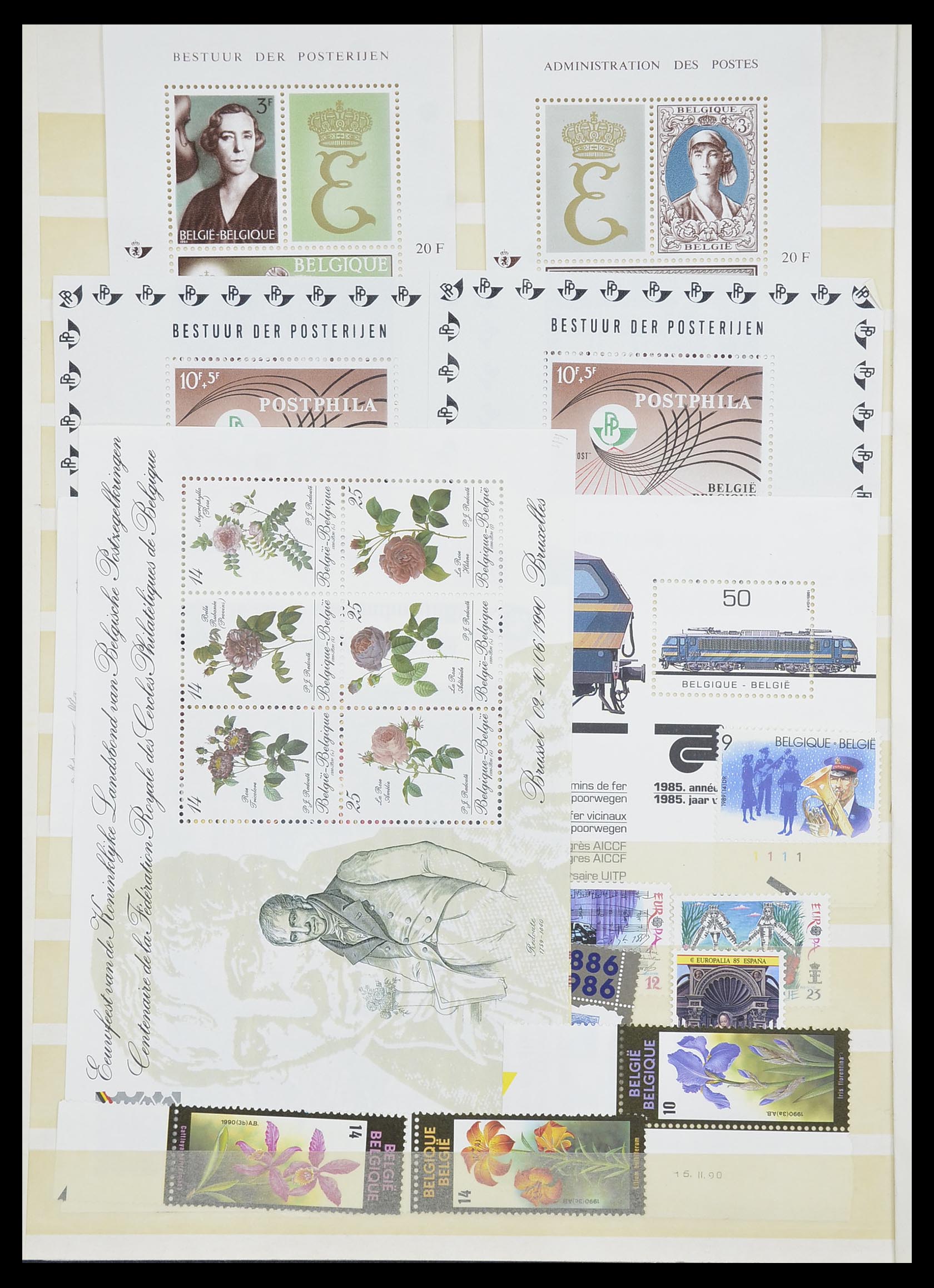 33899 095 - Postzegelverzameling 33899 België postfris 1965-2004.