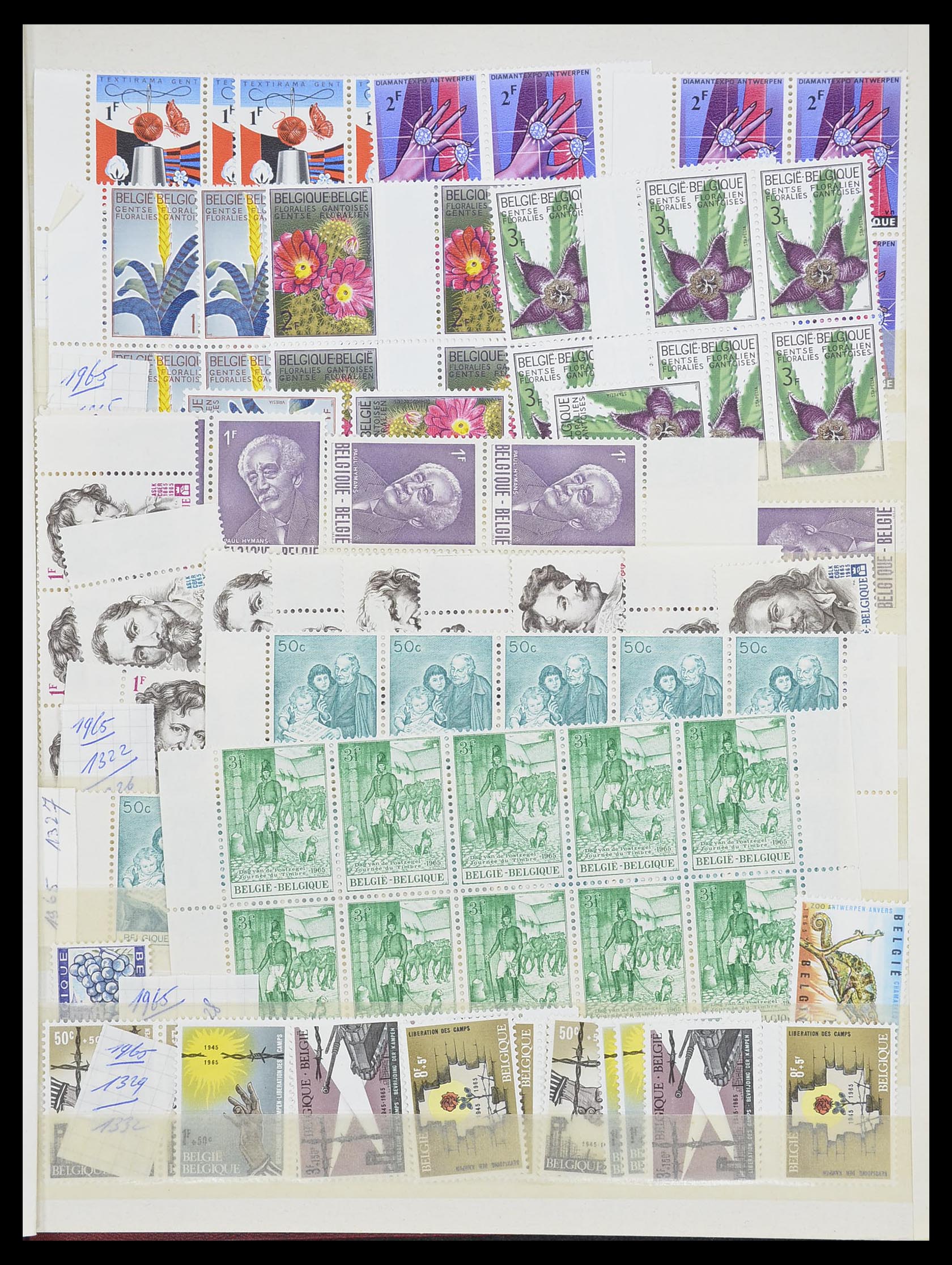 33899 096 - Postzegelverzameling 33899 België postfris 1965-2004.