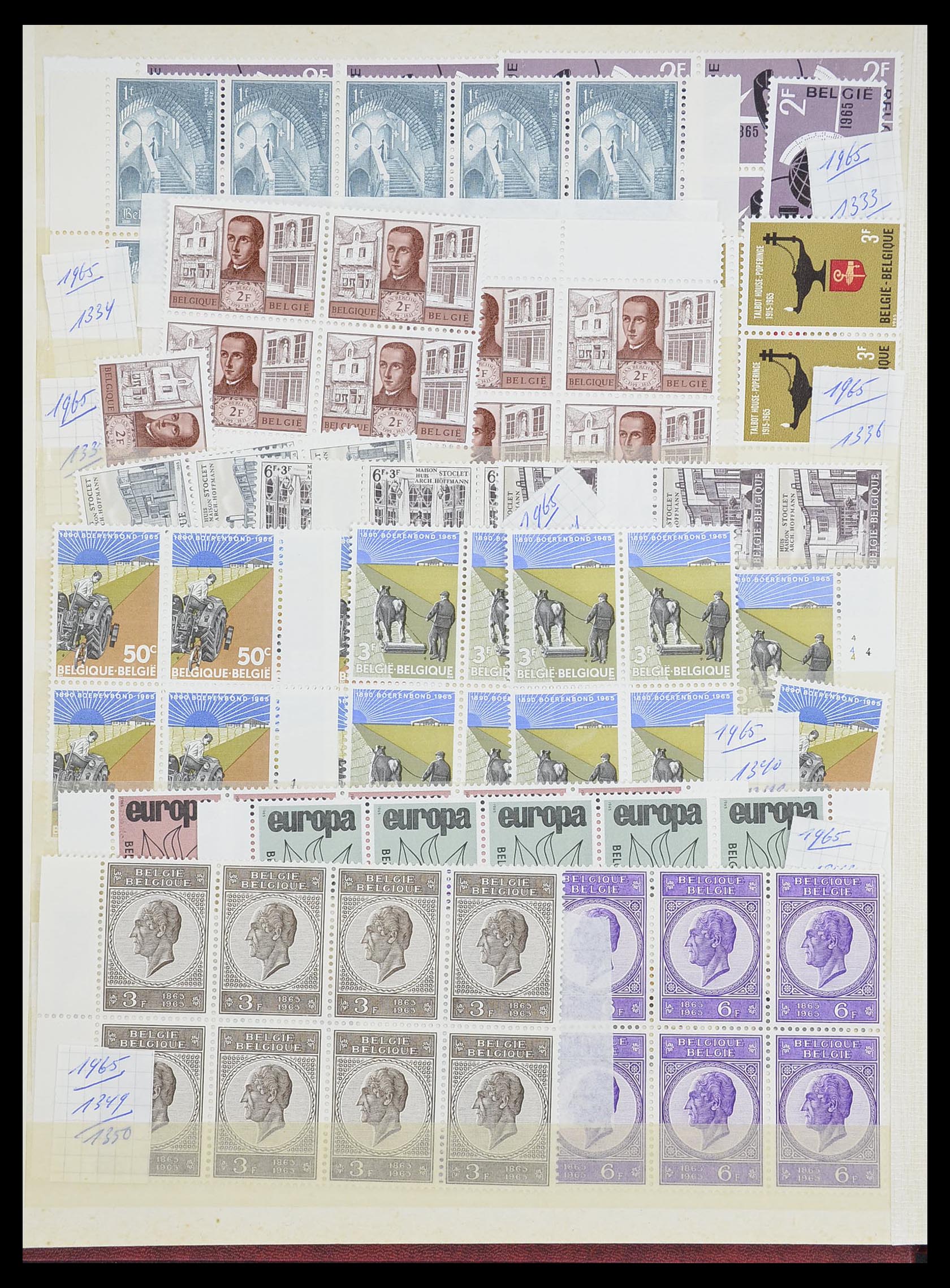 33899 097 - Postzegelverzameling 33899 België postfris 1965-2004.