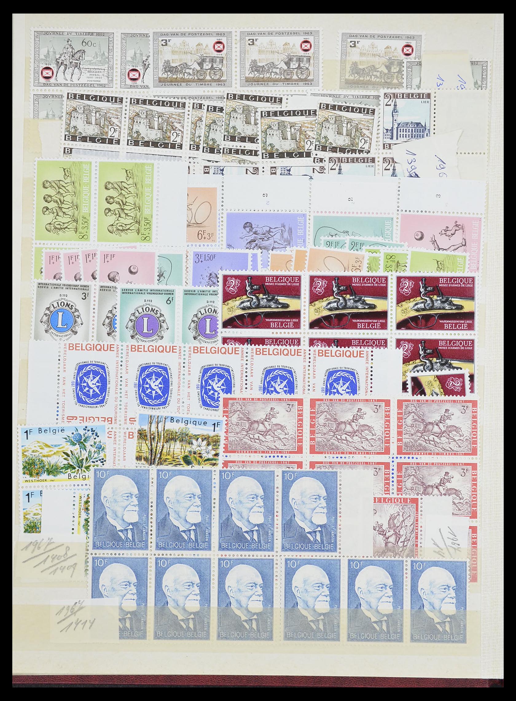 33899 101 - Postzegelverzameling 33899 België postfris 1965-2004.