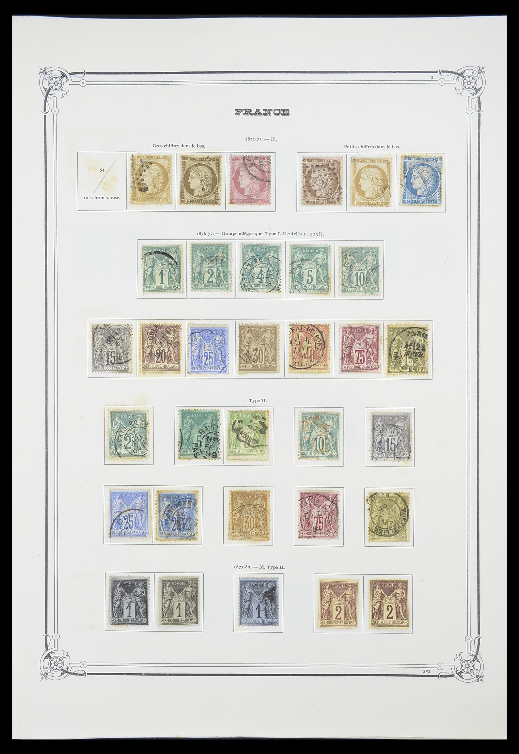 33900 006 - Postzegelverzameling 33900 Frankrijk 1849-1966.