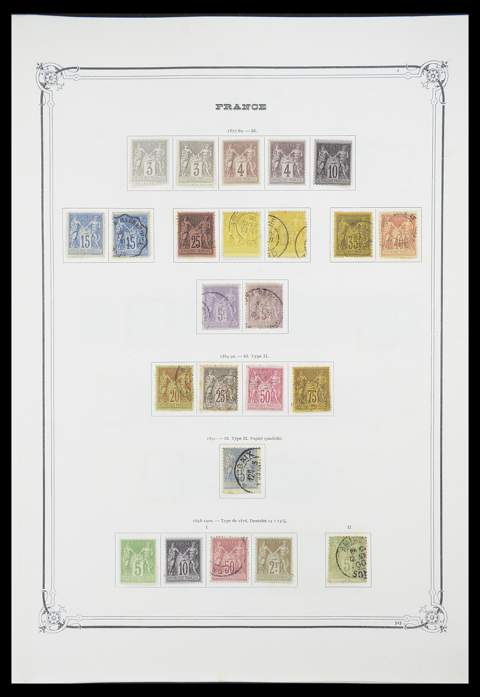 33900 007 - Postzegelverzameling 33900 Frankrijk 1849-1966.