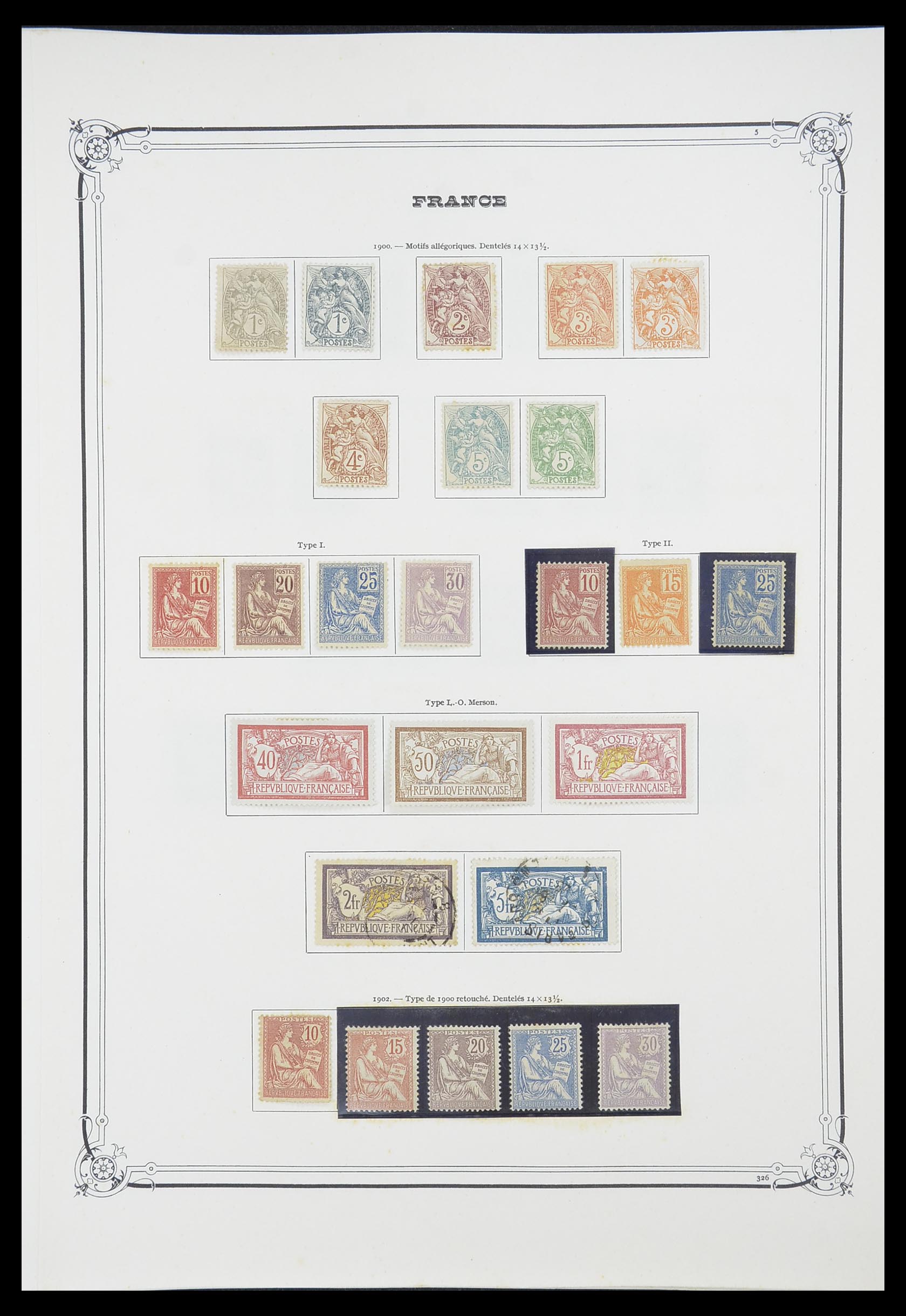 33900 008 - Postzegelverzameling 33900 Frankrijk 1849-1966.