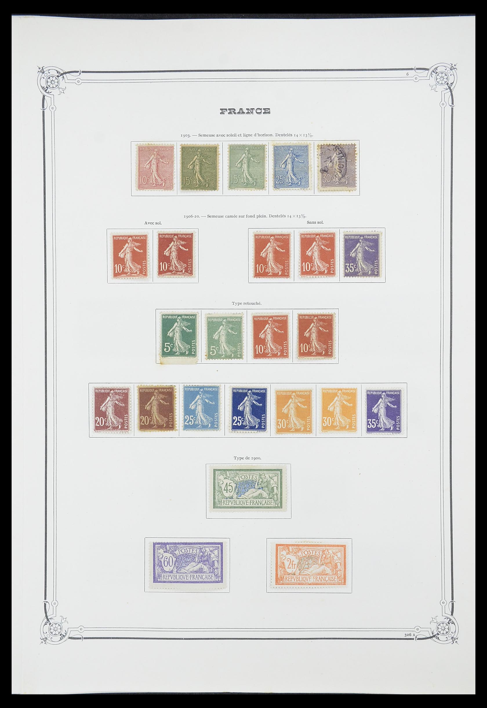 33900 009 - Postzegelverzameling 33900 Frankrijk 1849-1966.