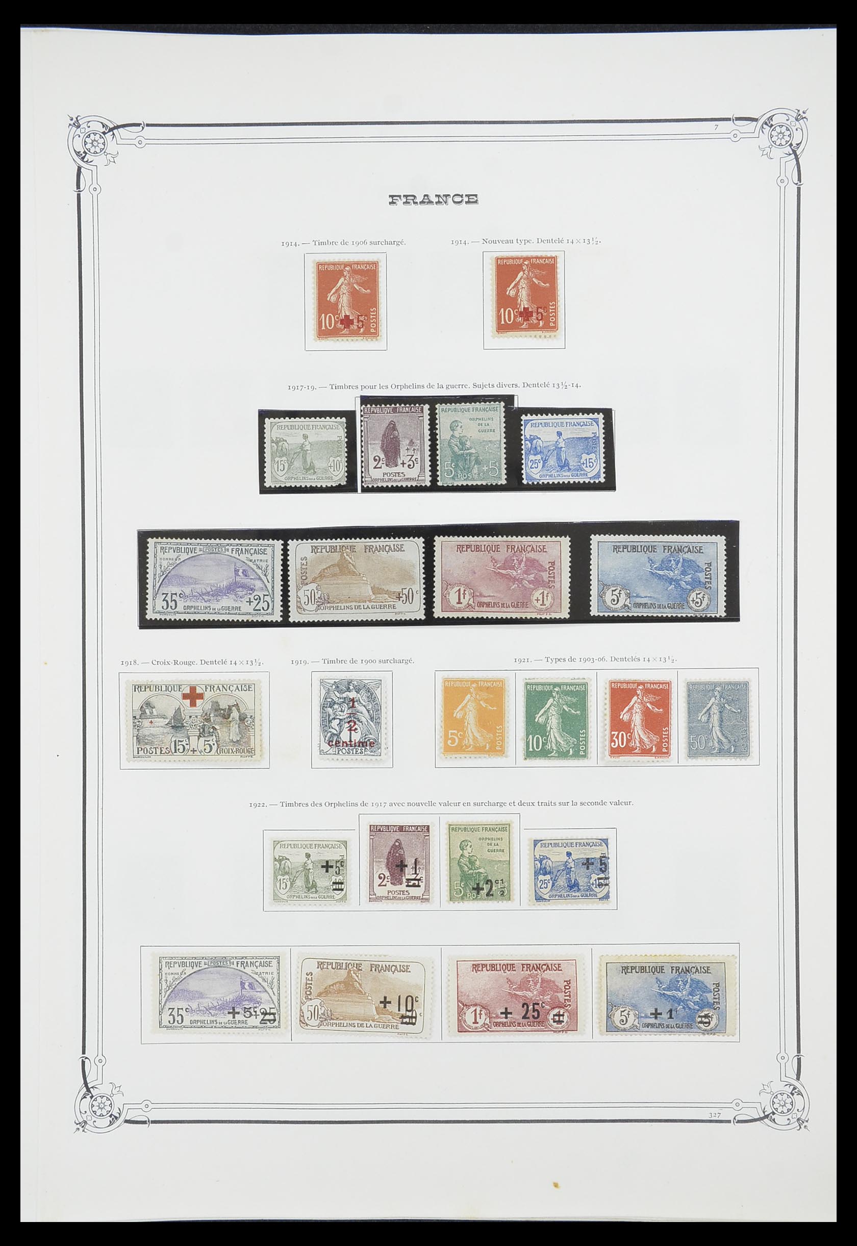 33900 010 - Postzegelverzameling 33900 Frankrijk 1849-1966.
