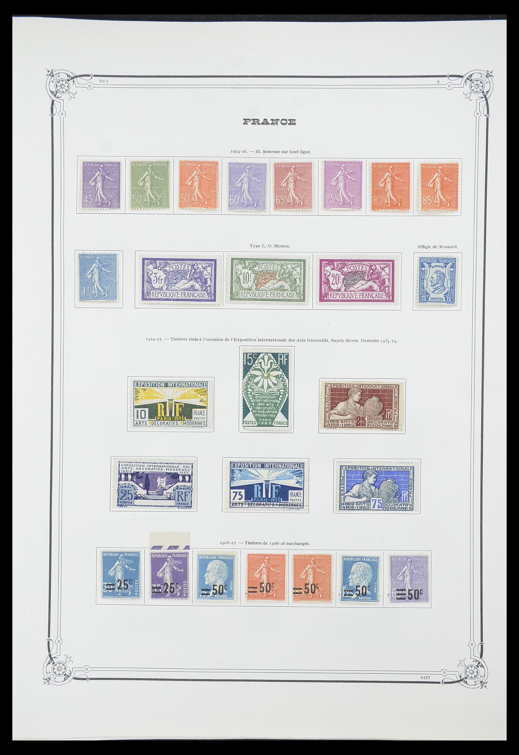 33900 012 - Postzegelverzameling 33900 Frankrijk 1849-1966.