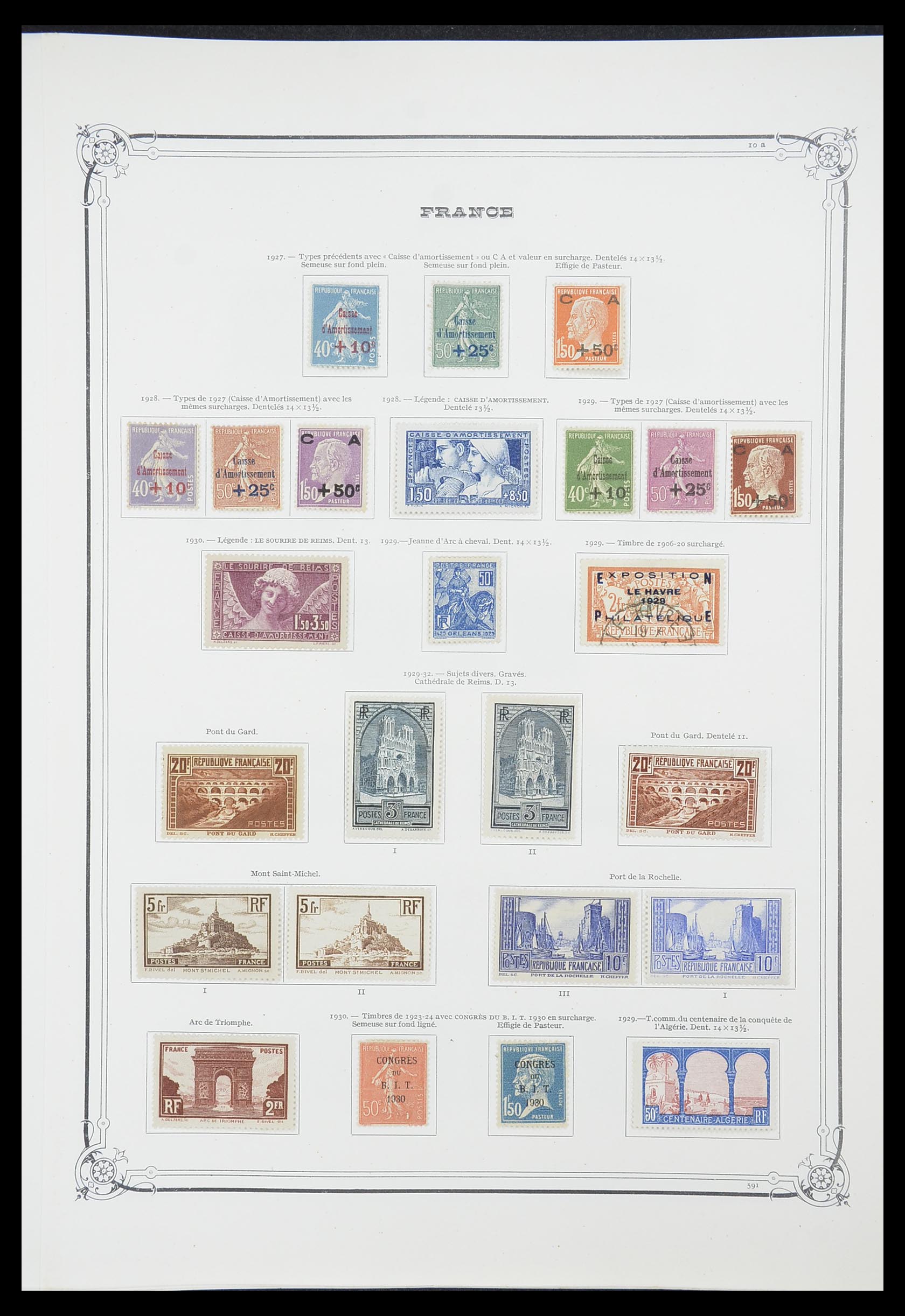 33900 014 - Postzegelverzameling 33900 Frankrijk 1849-1966.