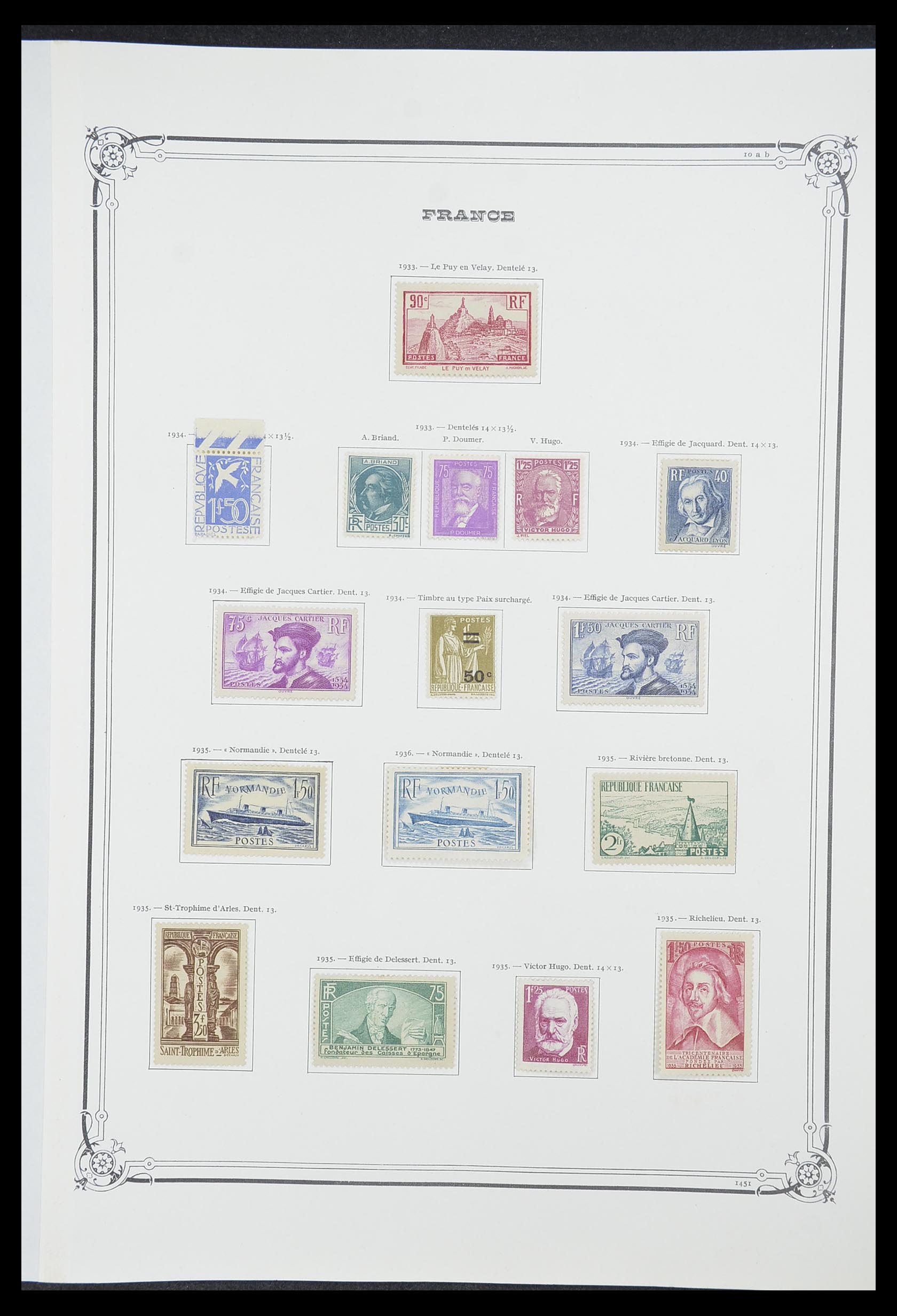 33900 016 - Postzegelverzameling 33900 Frankrijk 1849-1966.