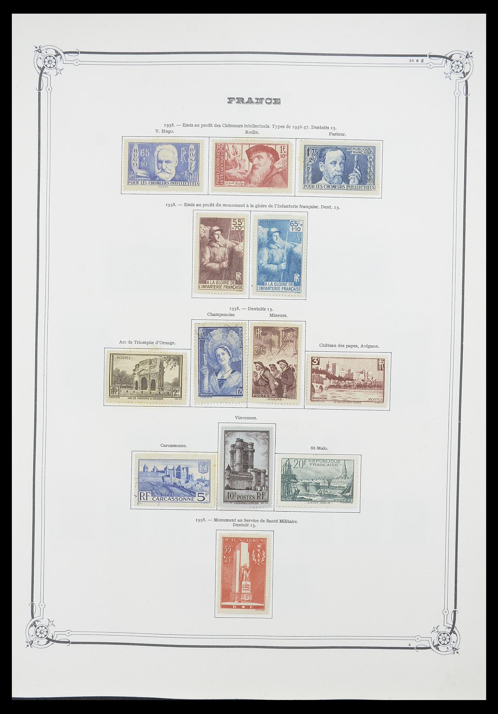 33900 021 - Postzegelverzameling 33900 Frankrijk 1849-1966.