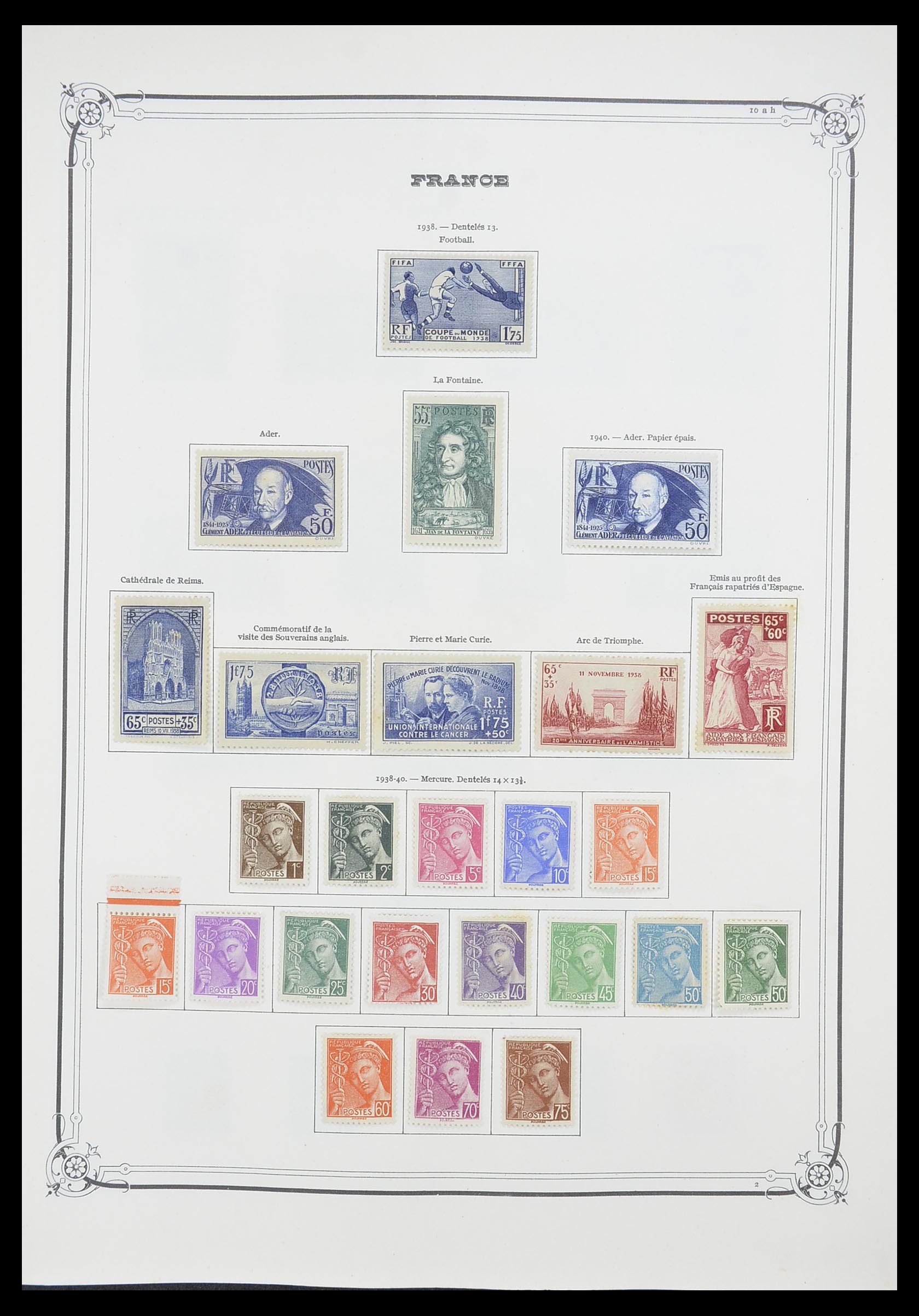 33900 022 - Postzegelverzameling 33900 Frankrijk 1849-1966.