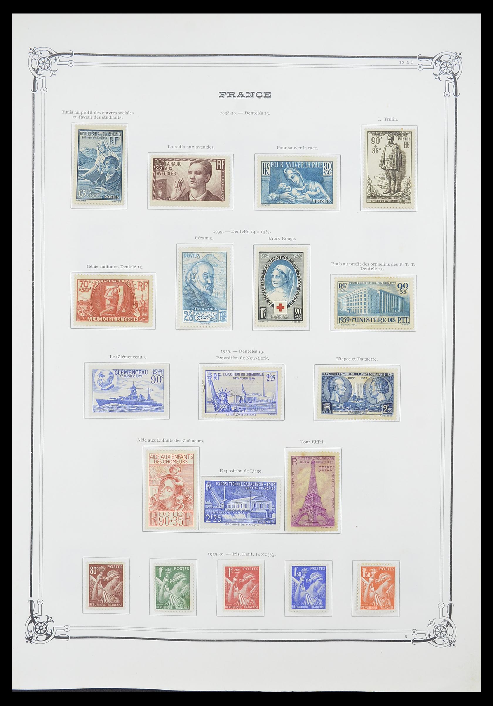 33900 023 - Postzegelverzameling 33900 Frankrijk 1849-1966.