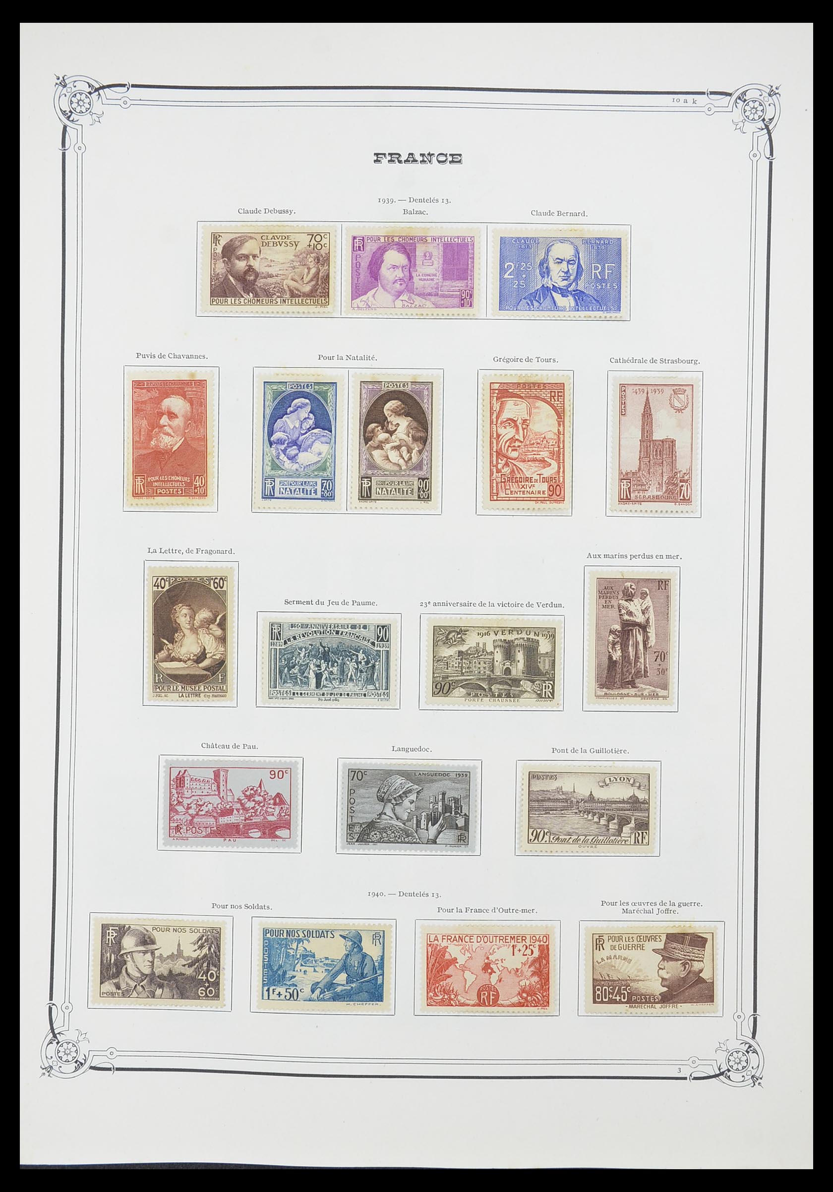 33900 024 - Stamp collection 33900 France 1849-1966.