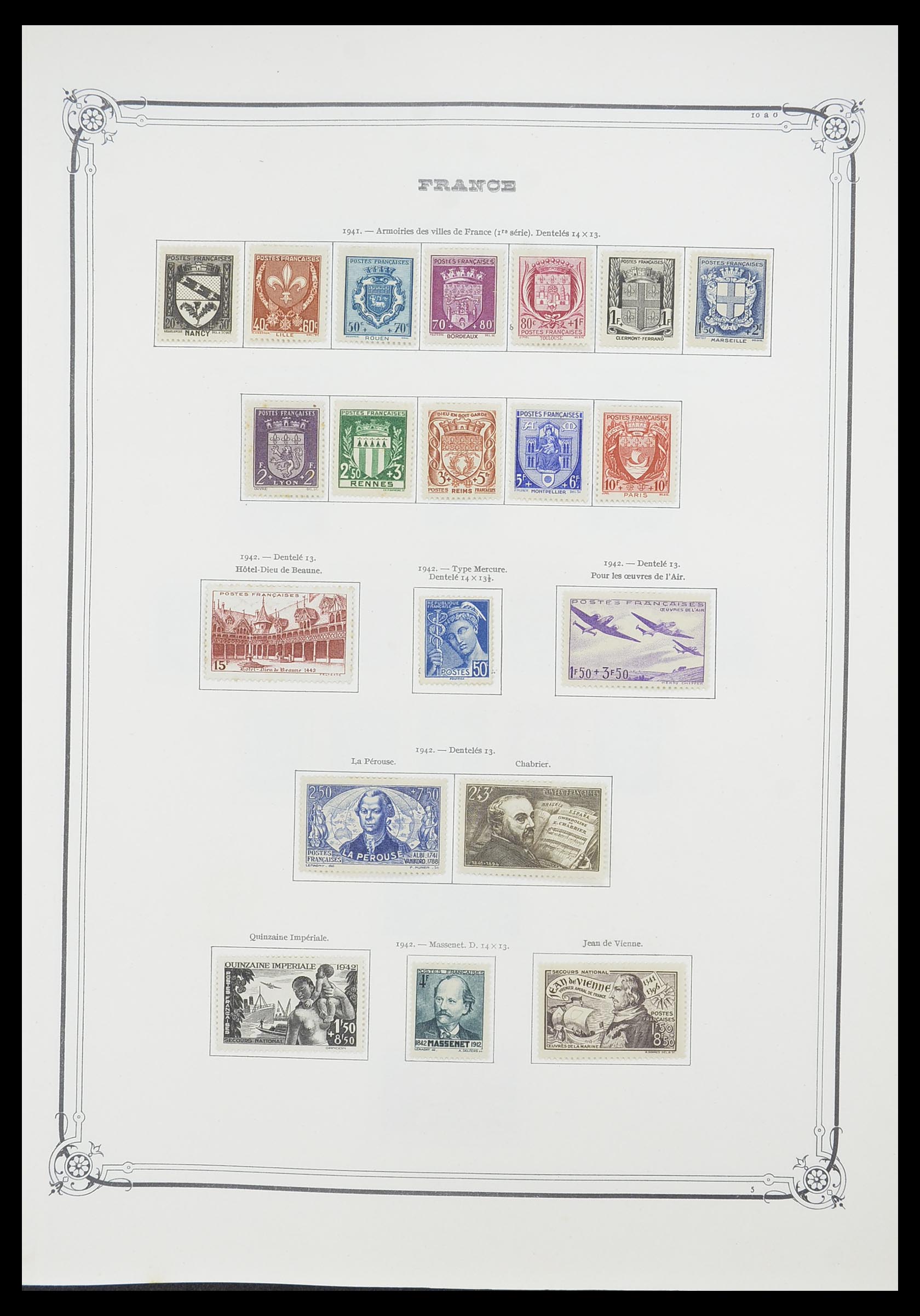33900 028 - Postzegelverzameling 33900 Frankrijk 1849-1966.