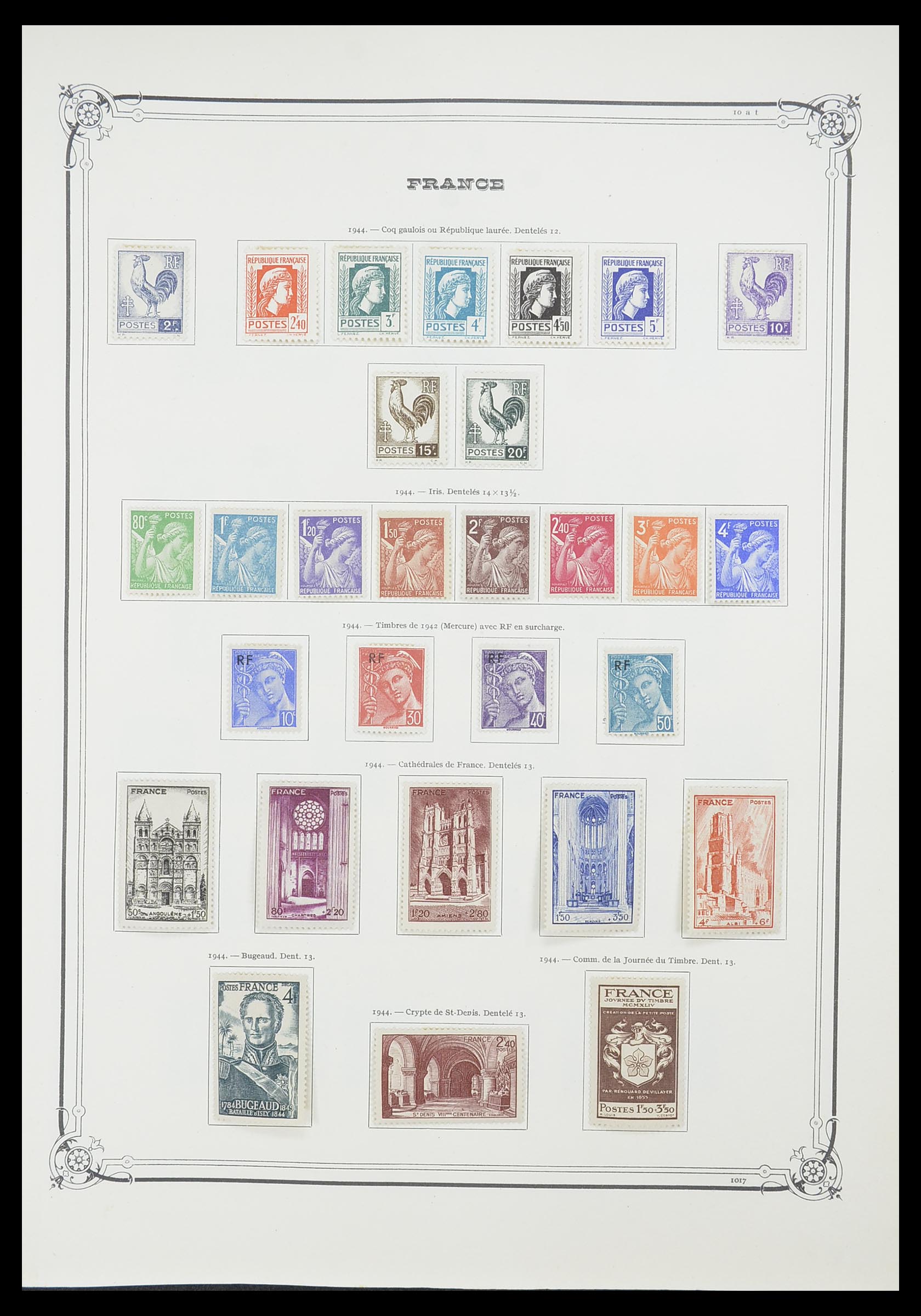 33900 033 - Postzegelverzameling 33900 Frankrijk 1849-1966.