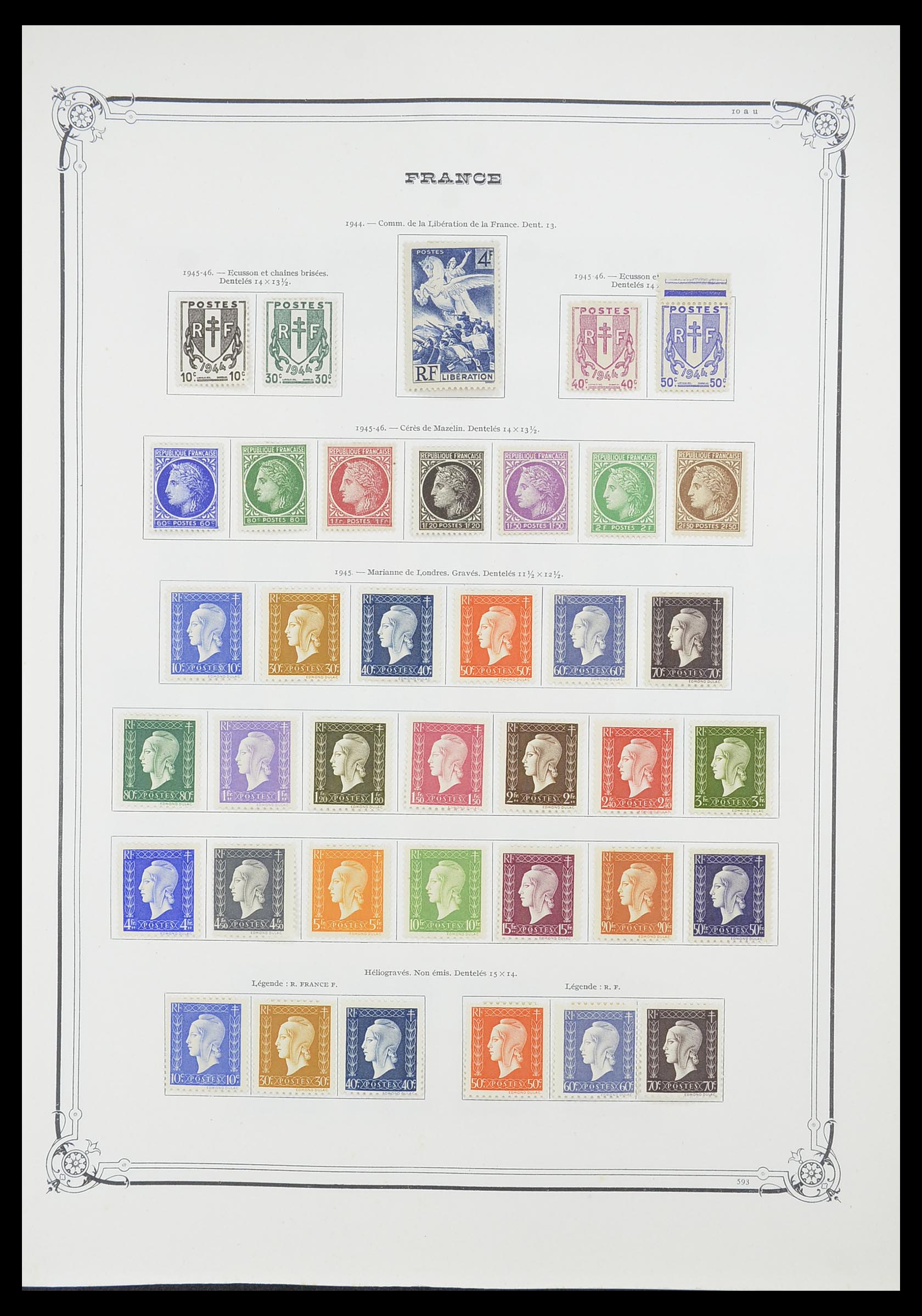 33900 034 - Postzegelverzameling 33900 Frankrijk 1849-1966.