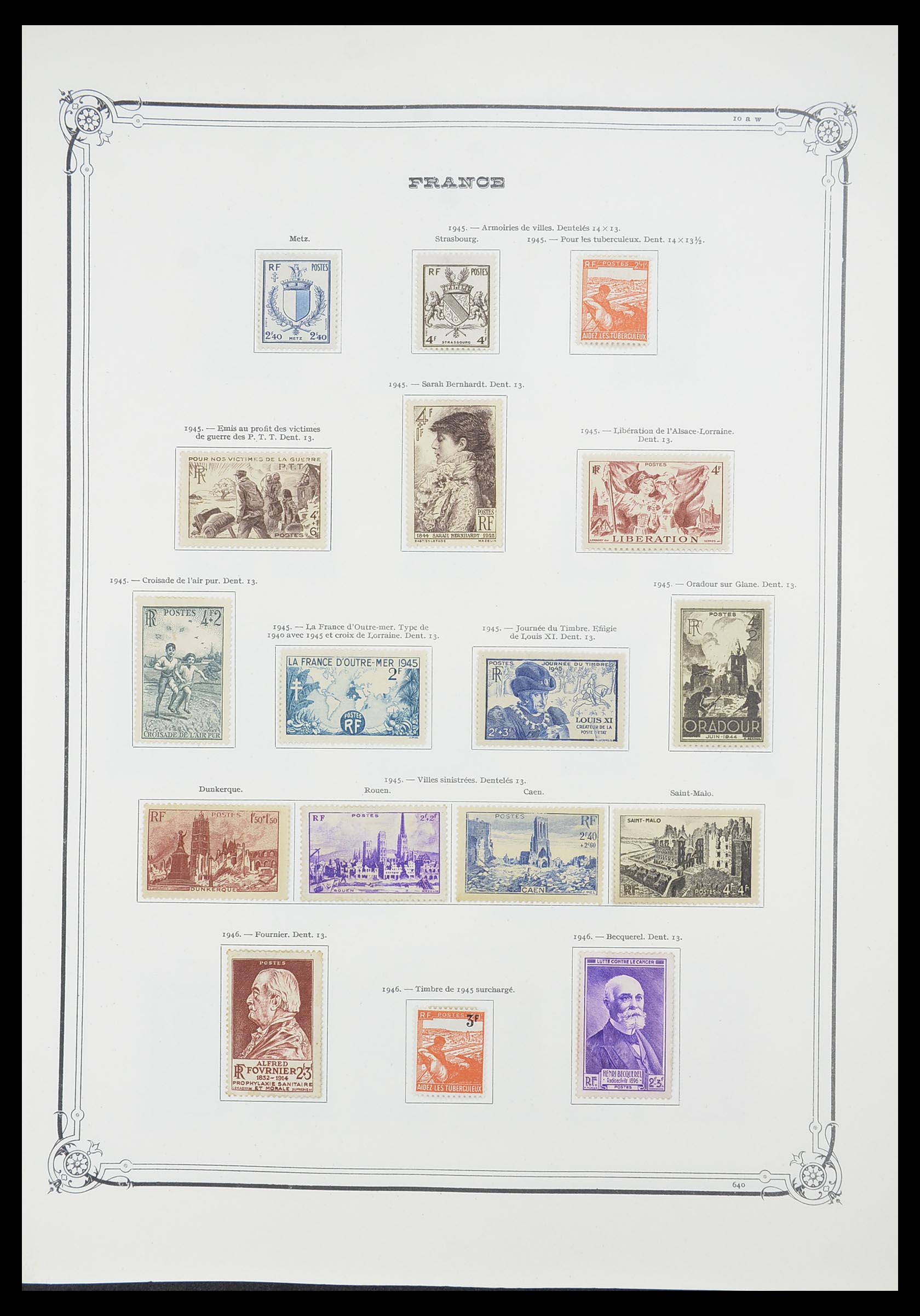 33900 036 - Postzegelverzameling 33900 Frankrijk 1849-1966.