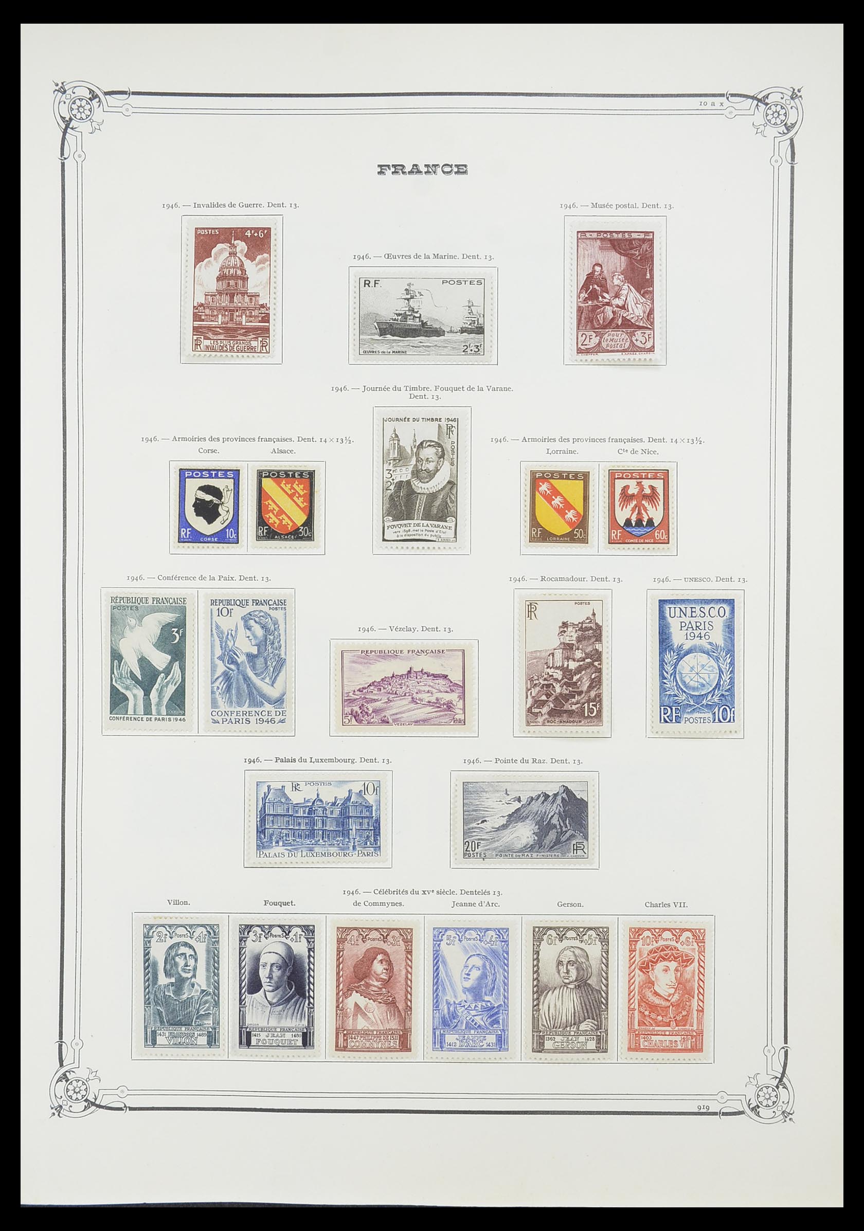 33900 037 - Postzegelverzameling 33900 Frankrijk 1849-1966.