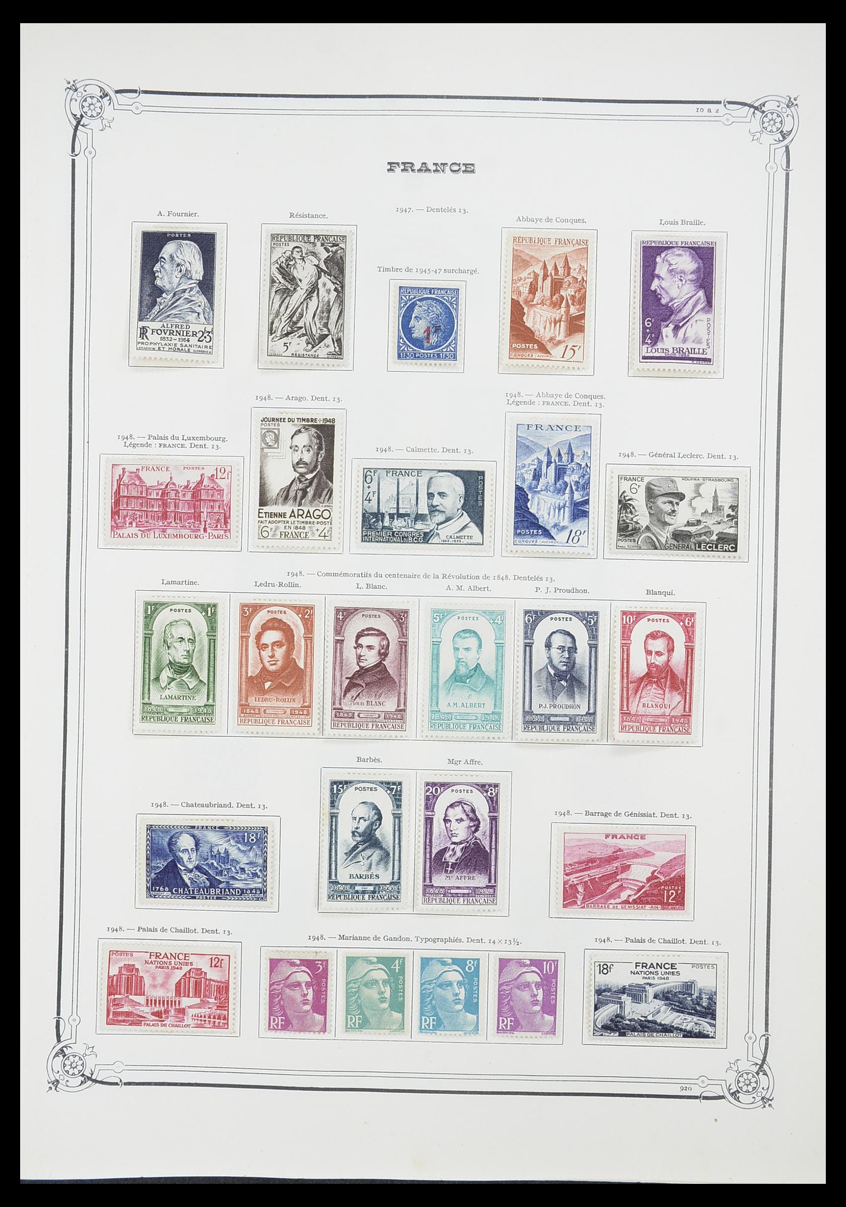33900 039 - Stamp collection 33900 France 1849-1966.