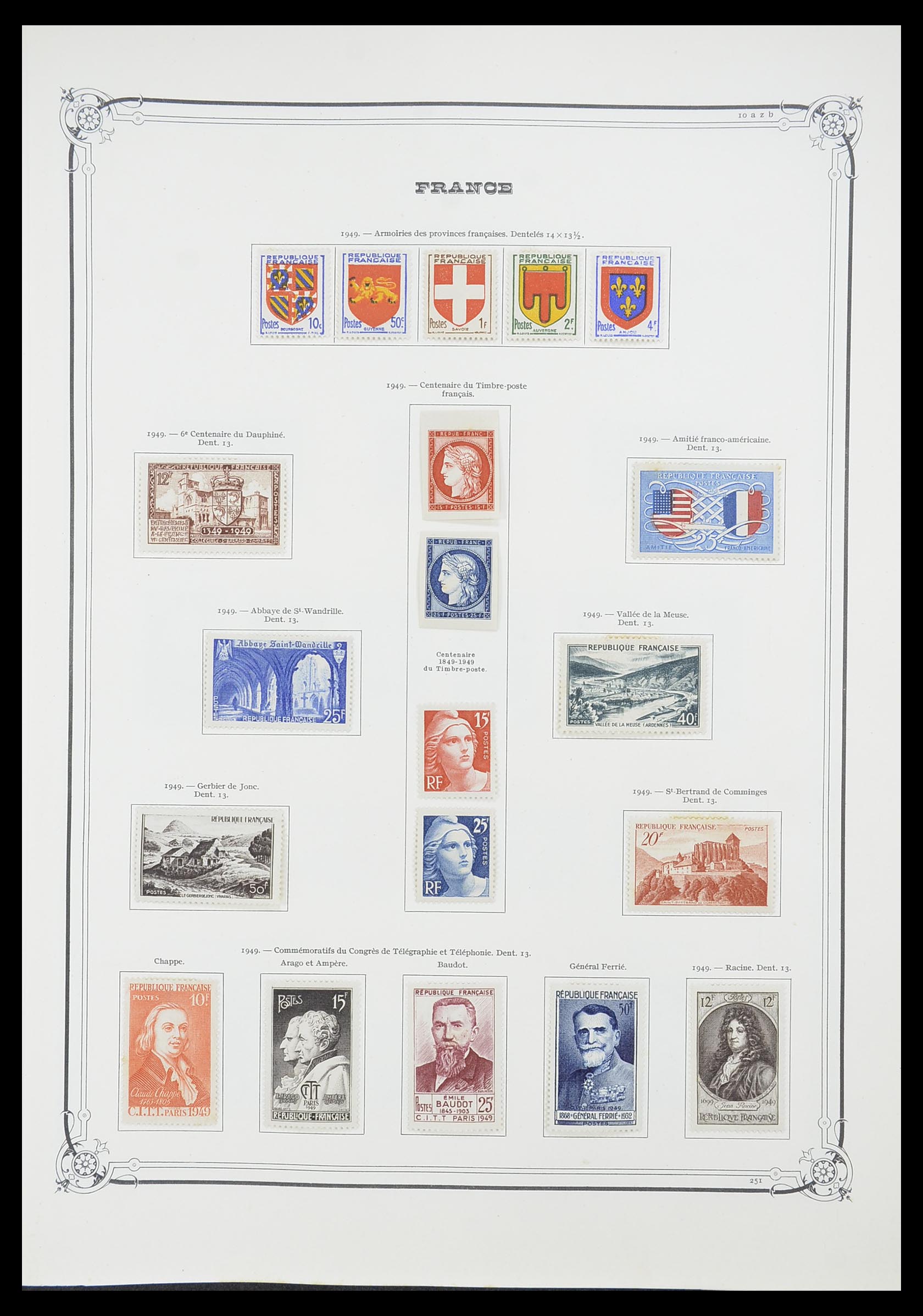 33900 041 - Postzegelverzameling 33900 Frankrijk 1849-1966.