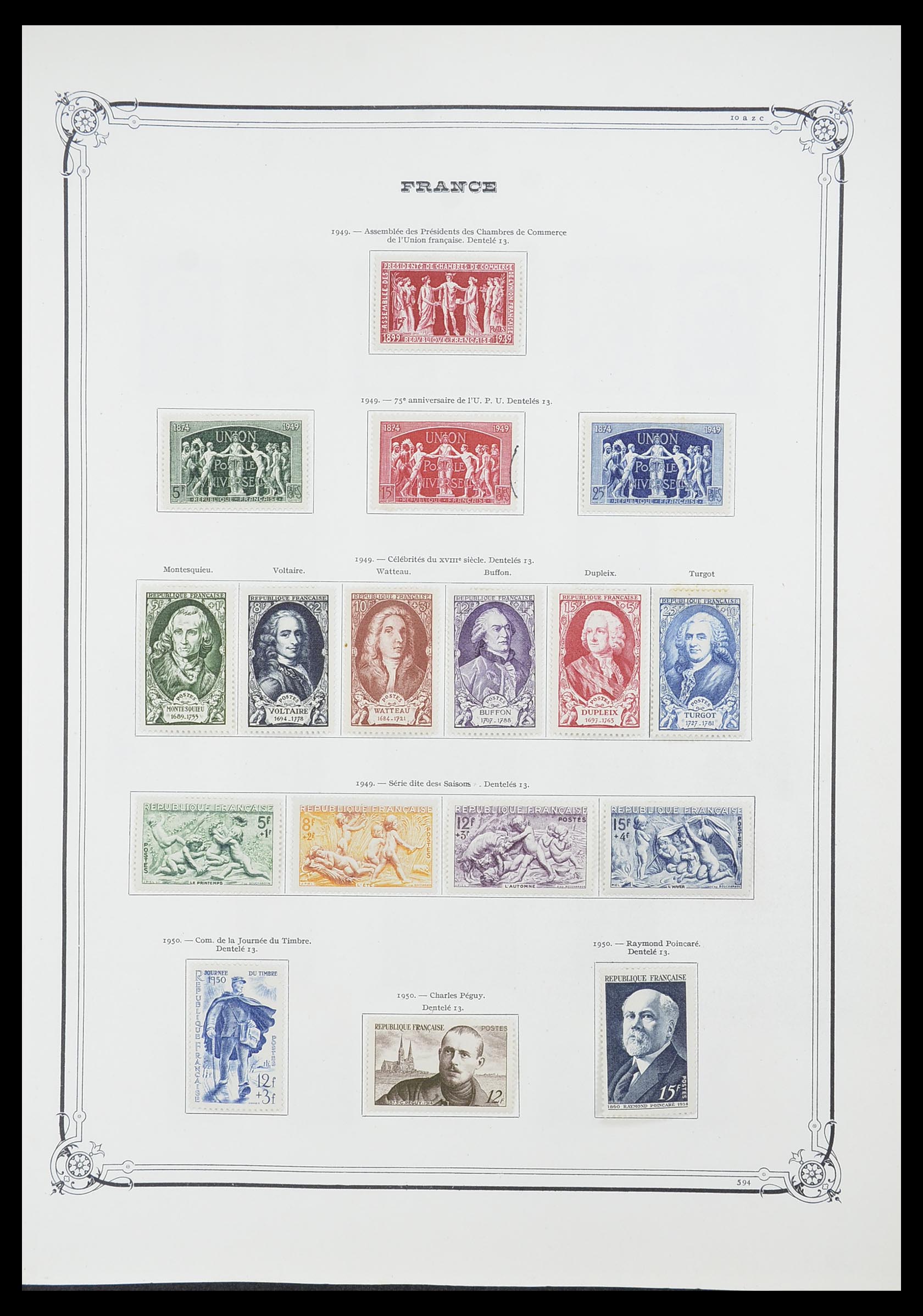 33900 042 - Postzegelverzameling 33900 Frankrijk 1849-1966.